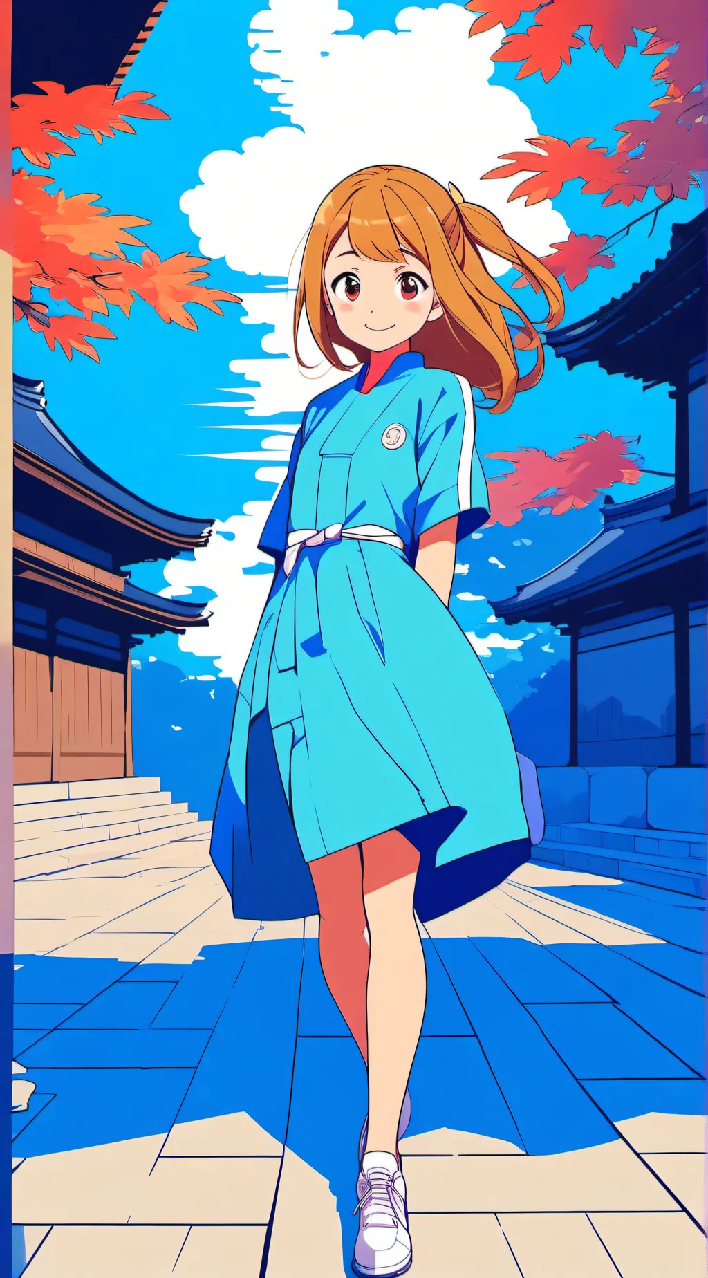 ai character: Uraraka  background