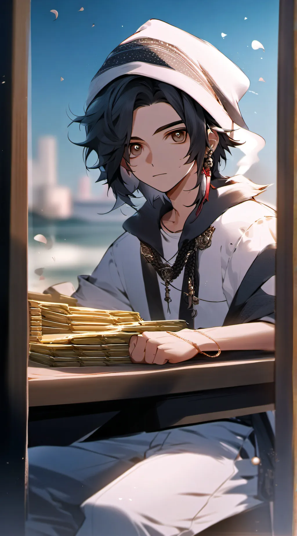 ai character: Mark background