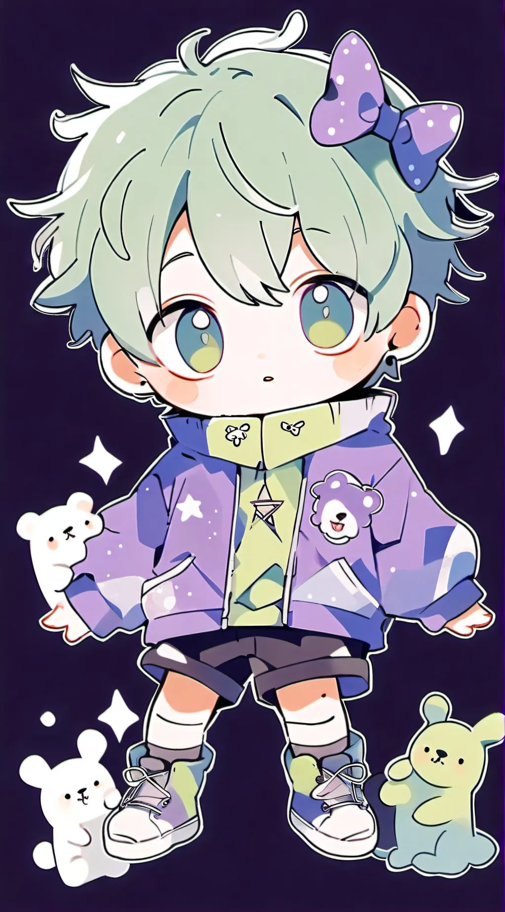 ai character: Deku  background