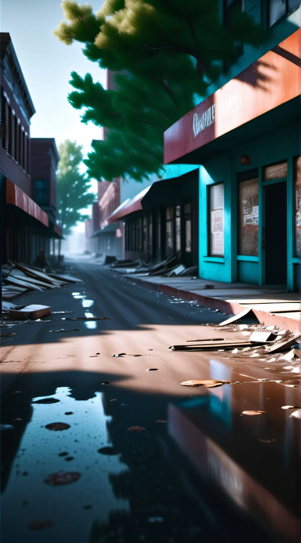 ai character: Abandoned  background
