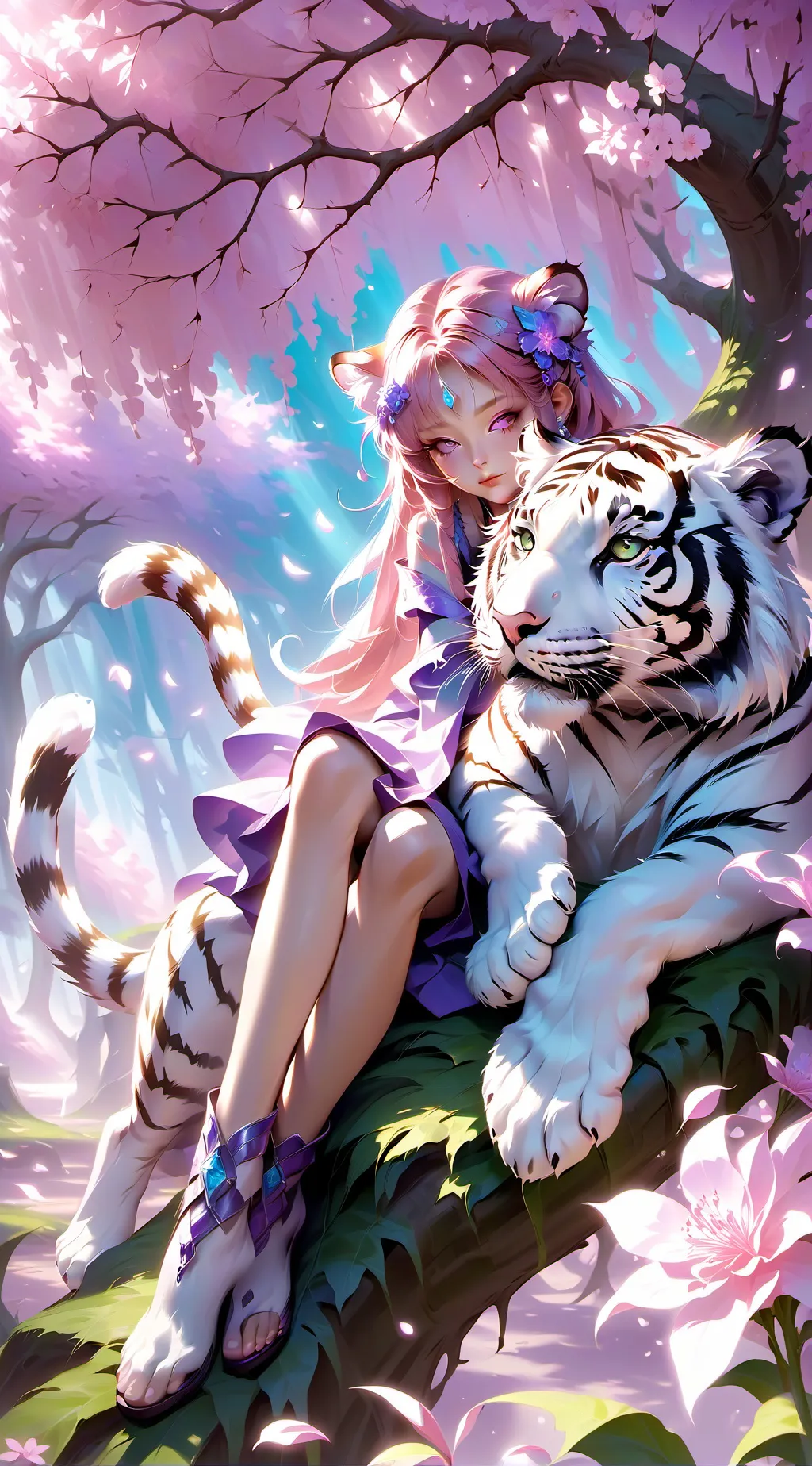 ai character: Kitty Lilly  background