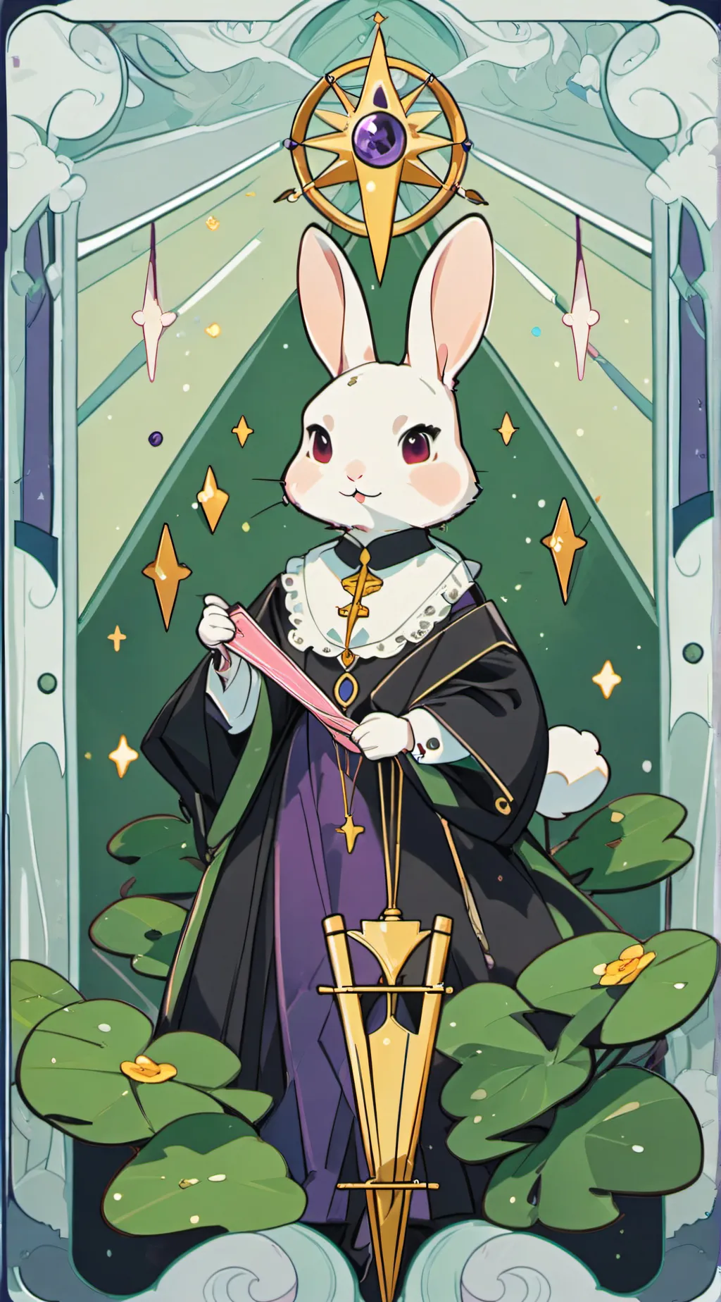 ai character: vanilla background