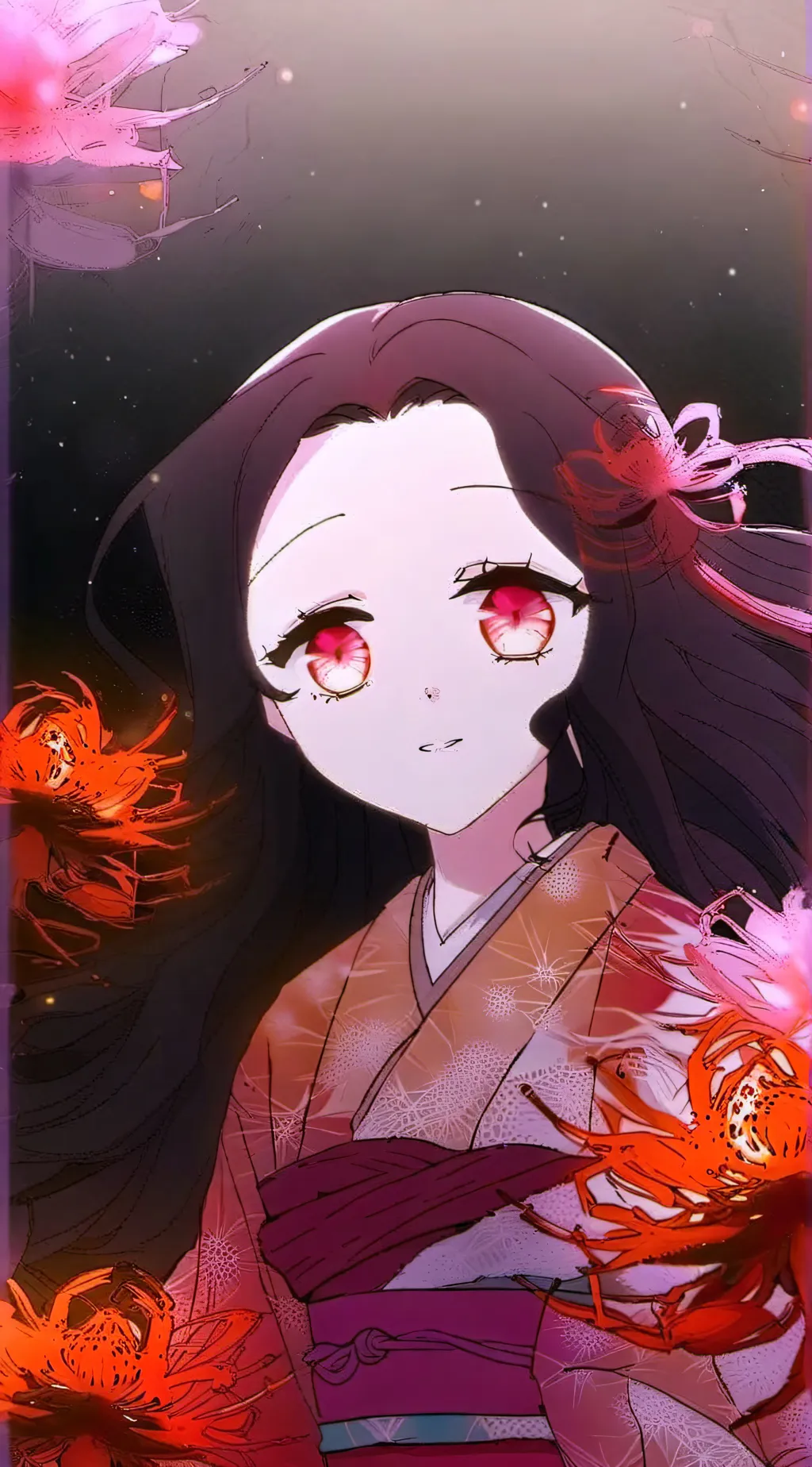 ai character: Nezuko Kamado  background