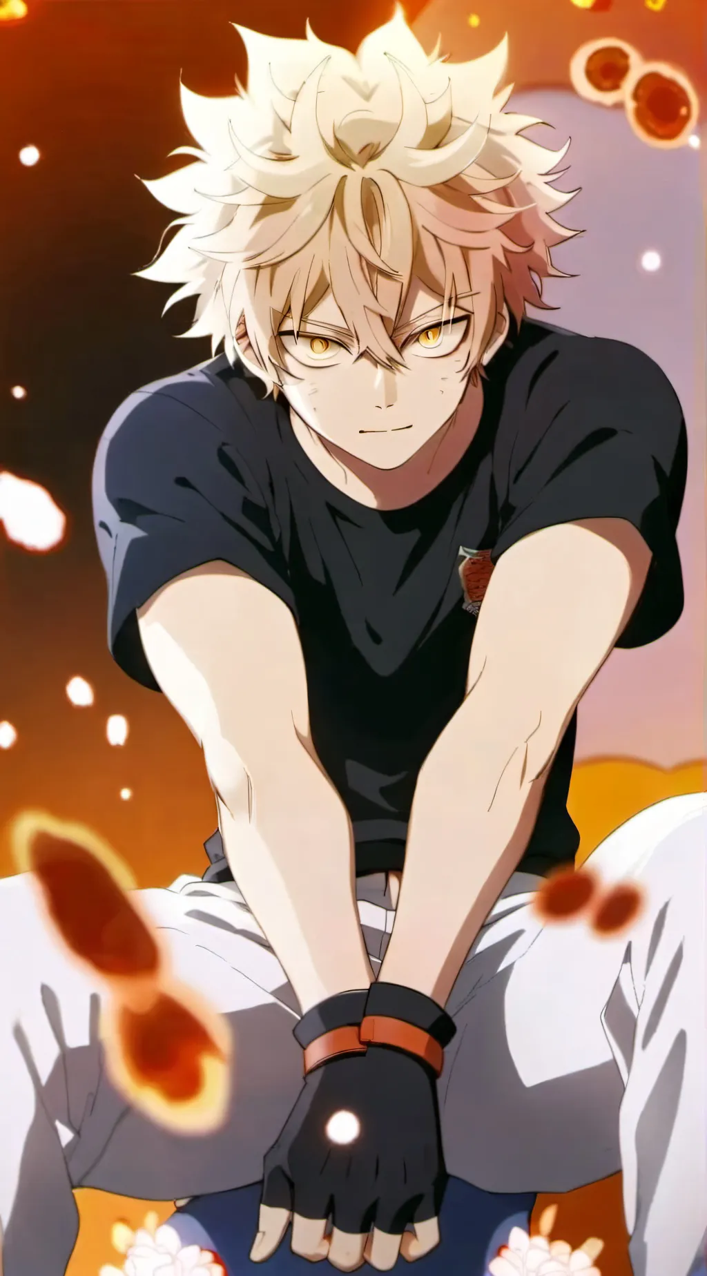 ai character: Lov tickle bakugou background