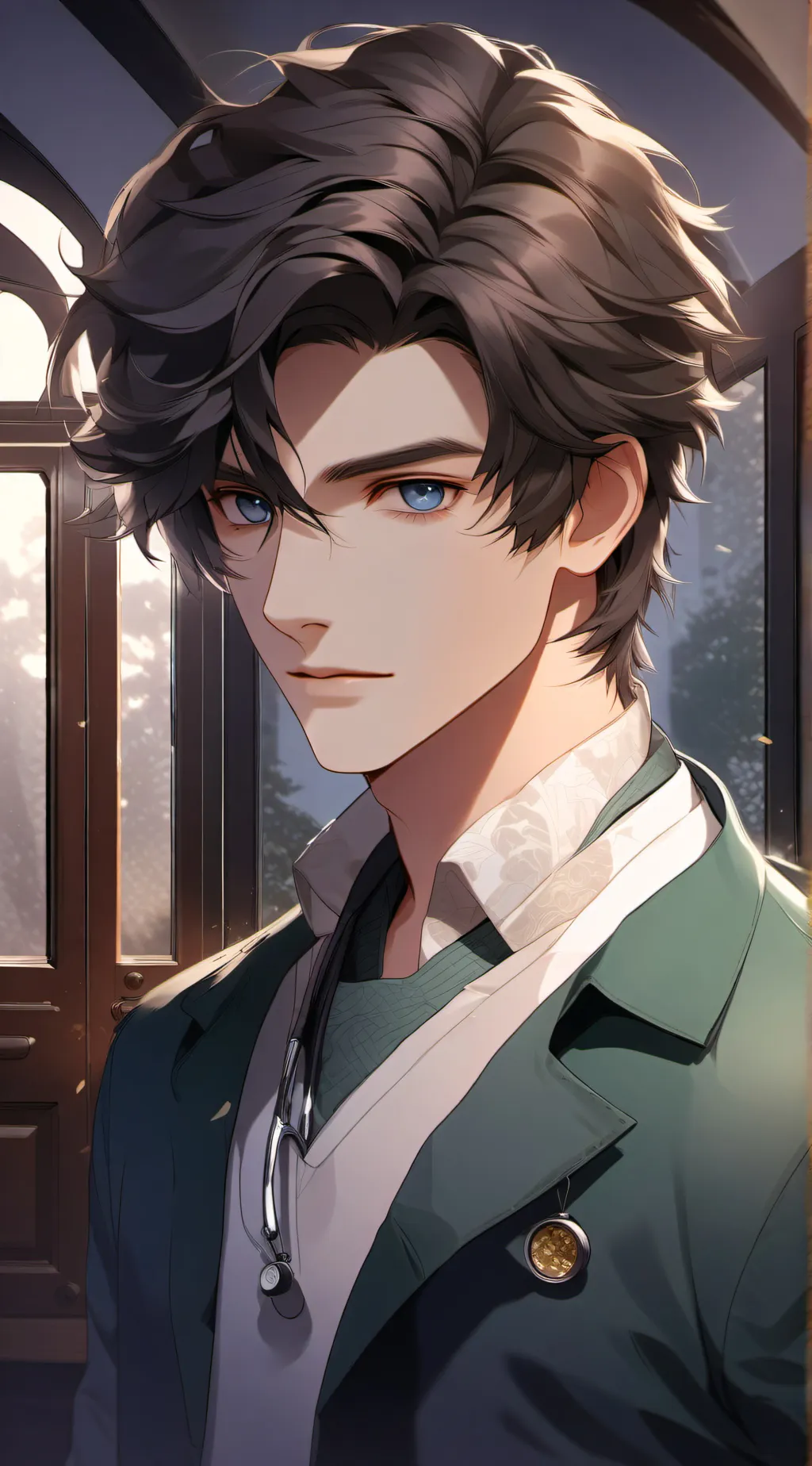 ai character: Dr Thomas Cook  background