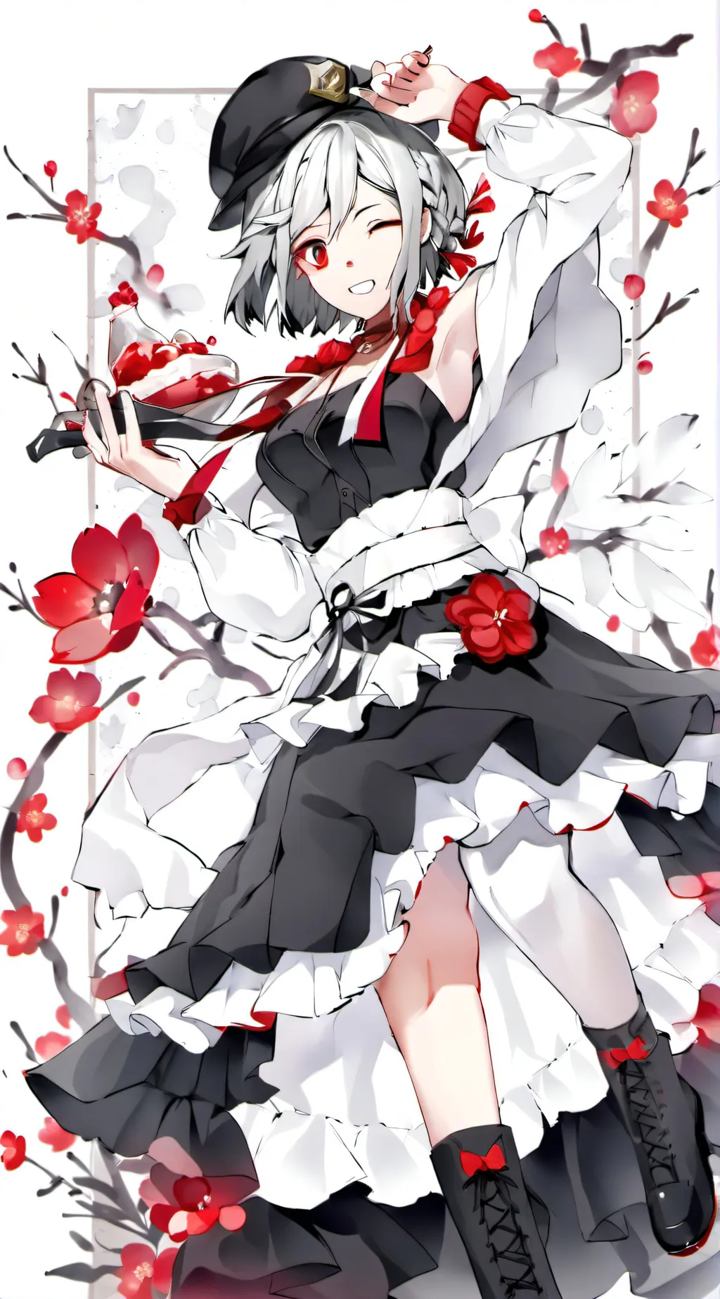ai character: girl background