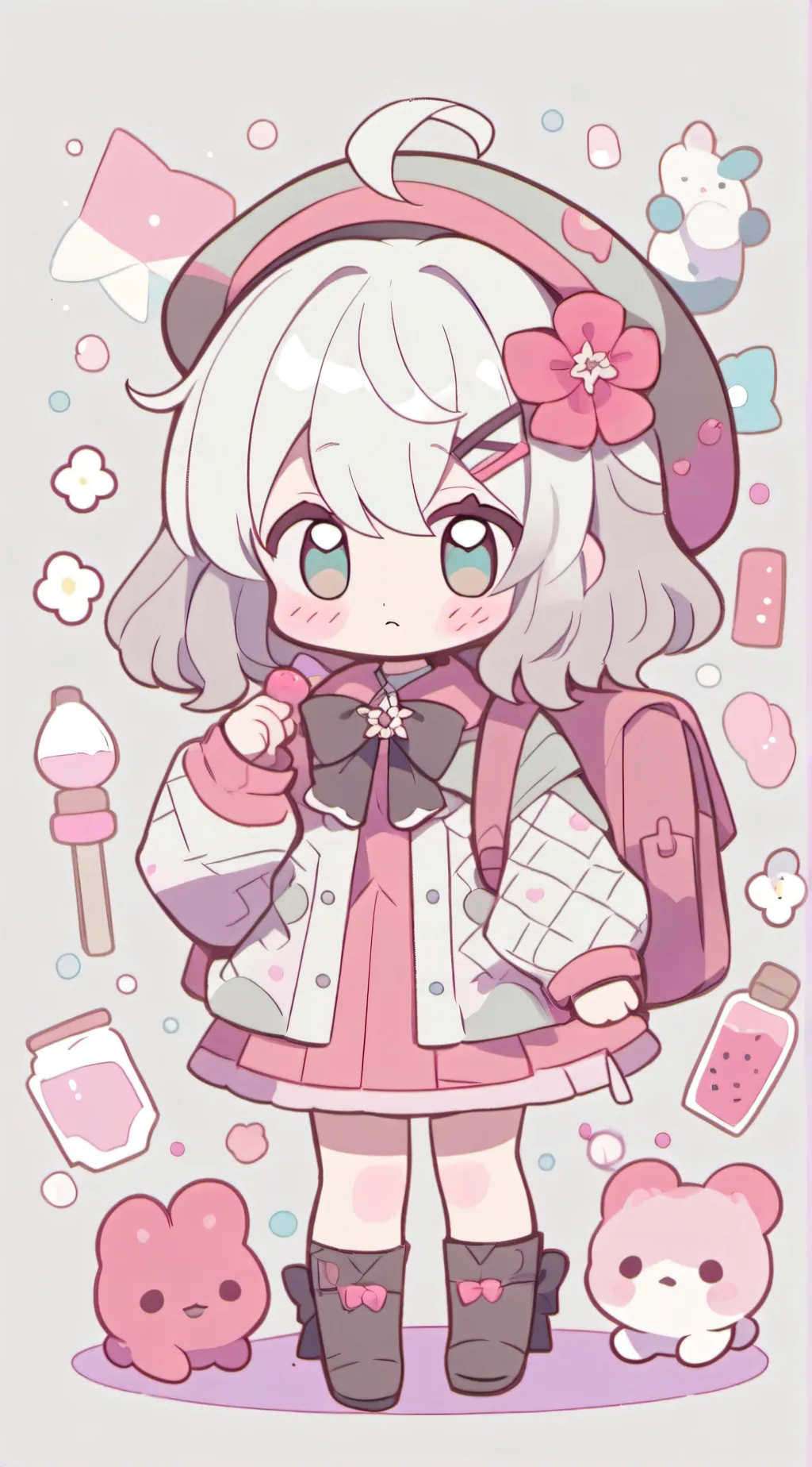 ai character: niña  background