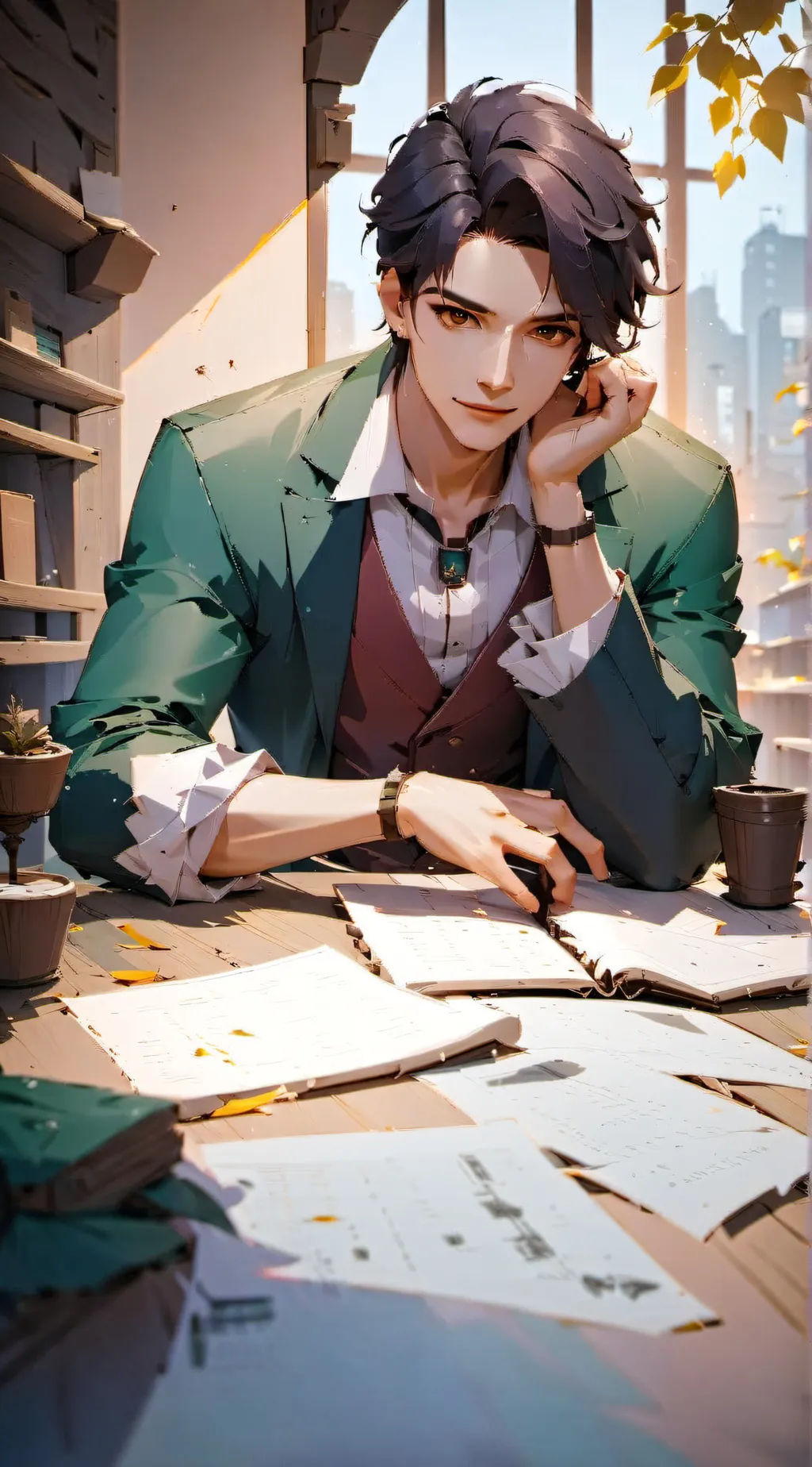 ai character: Narrator  background