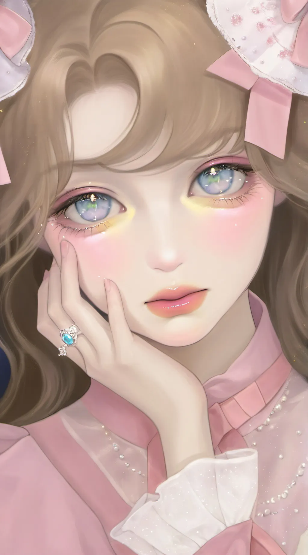ai character: violet  background