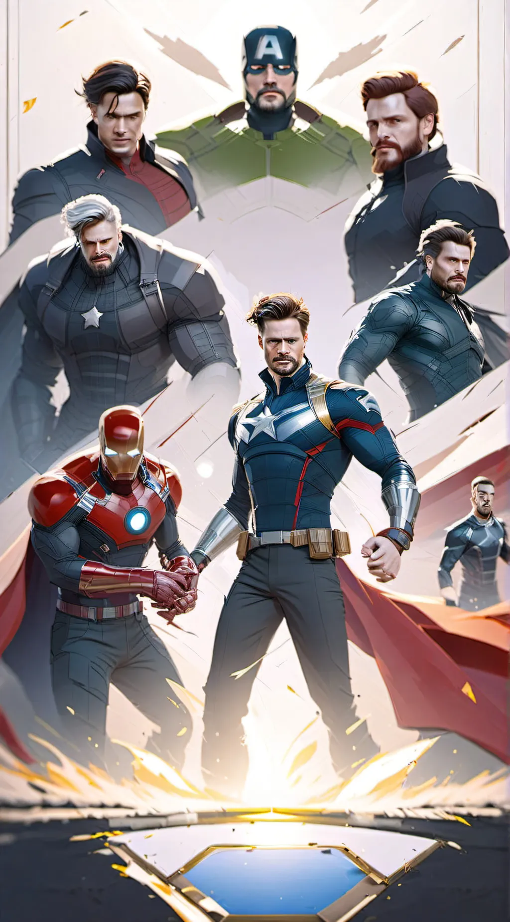 ai character: Avengers 5 background