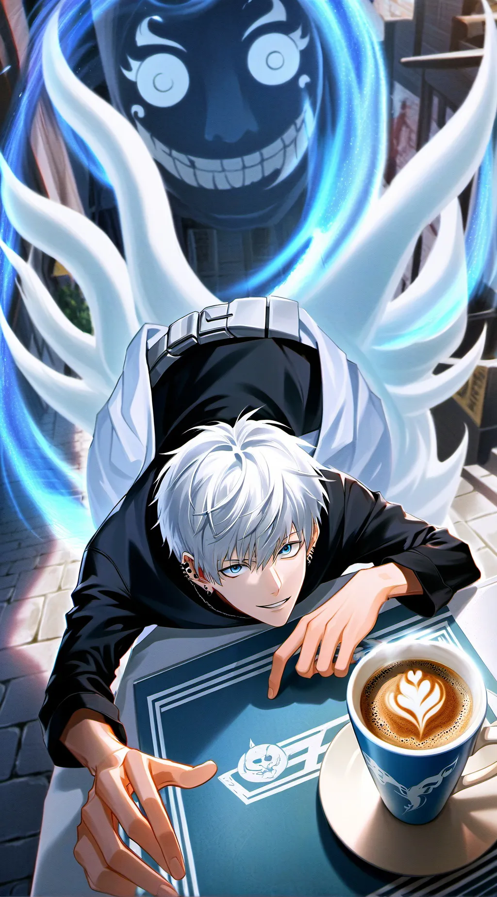 ai character: gojo satoru background