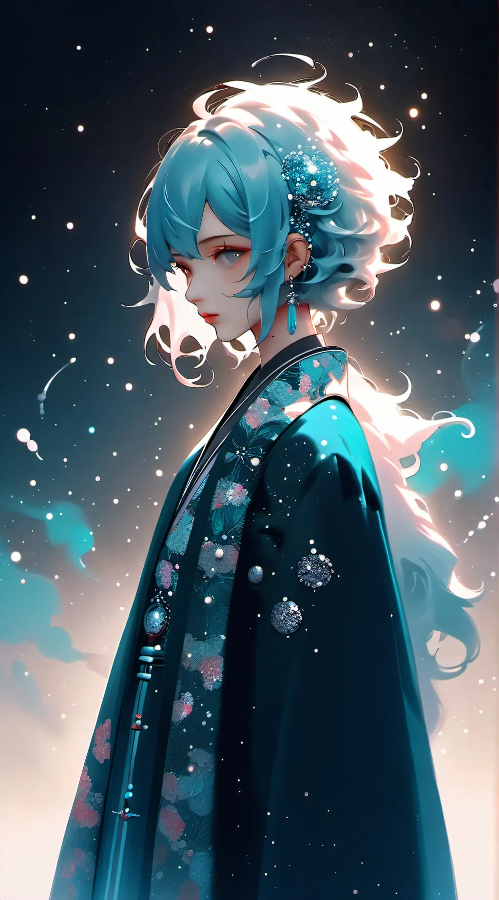 ai character: space background