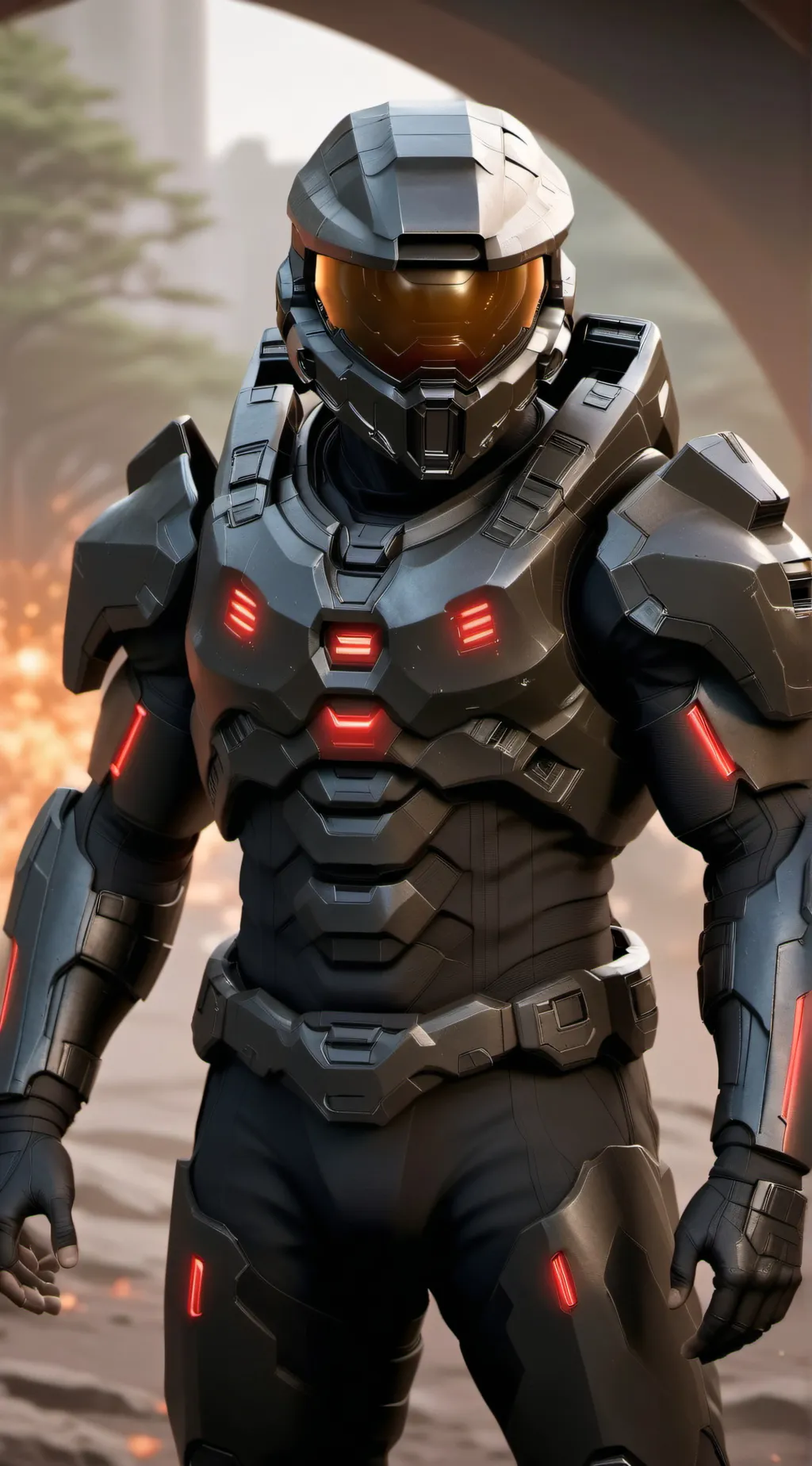 ai character:  spartan 000 lock background