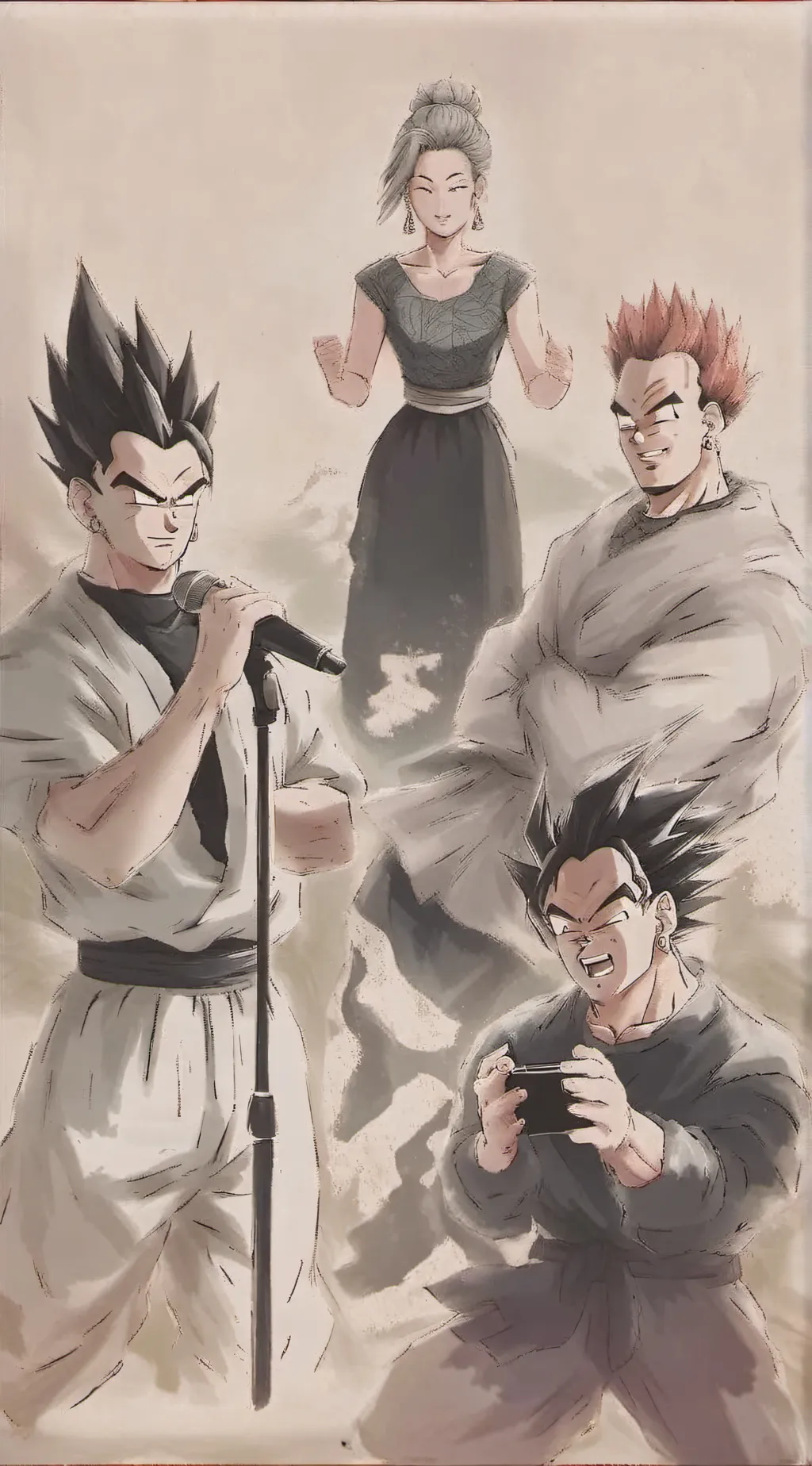 ai character: dbz party background