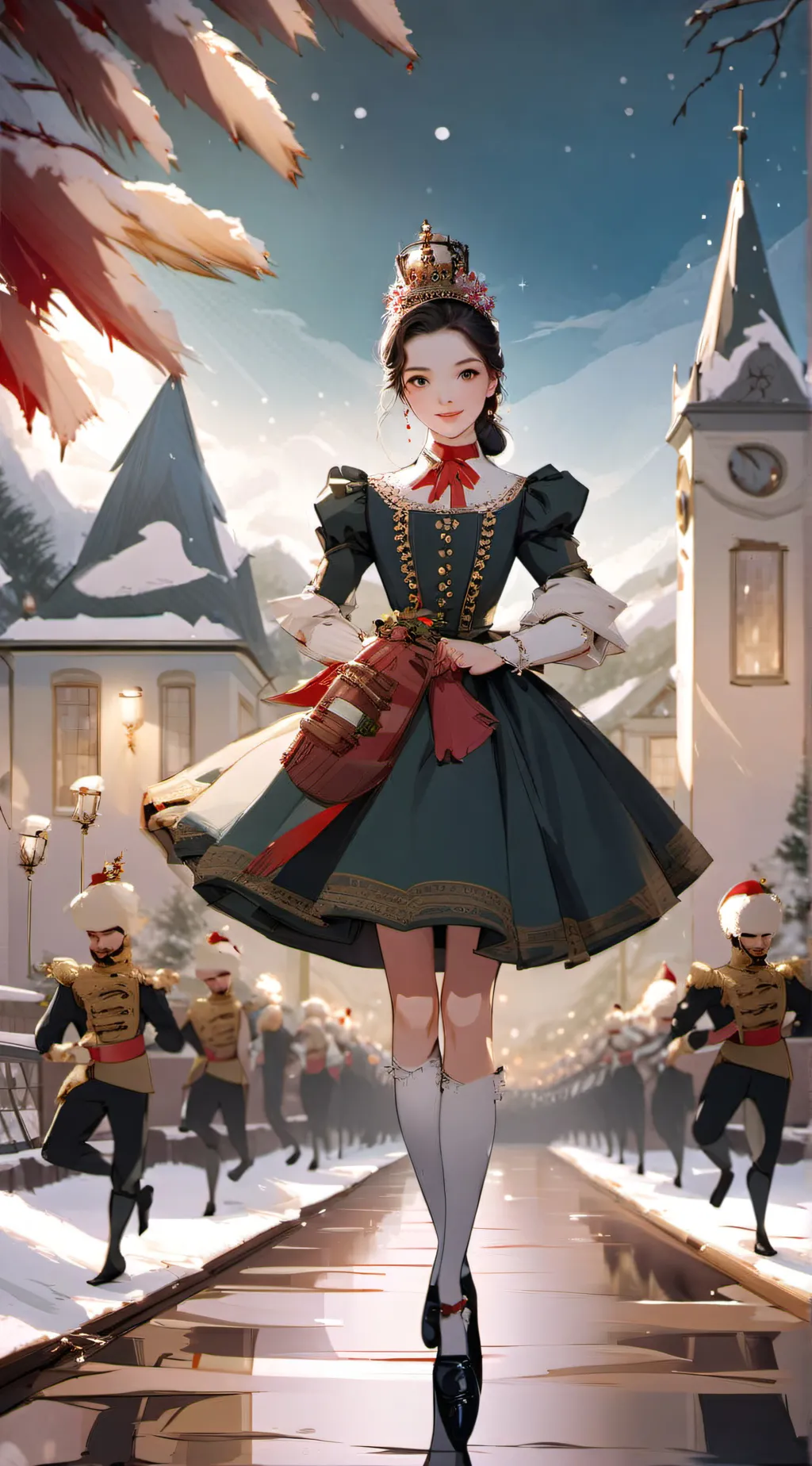 ai character: Nutcracker Ballet! background