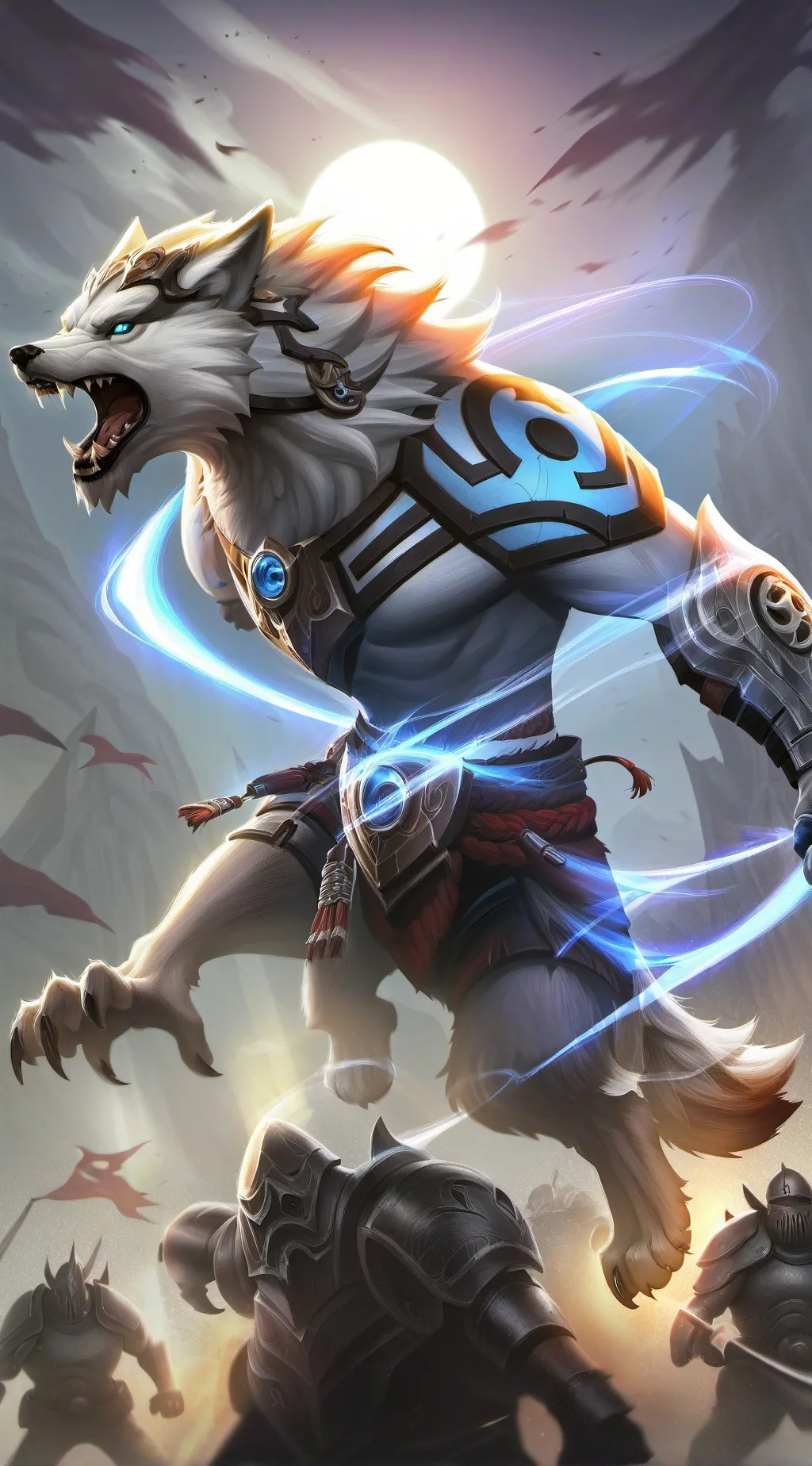 ai character: bella the wolf sus background