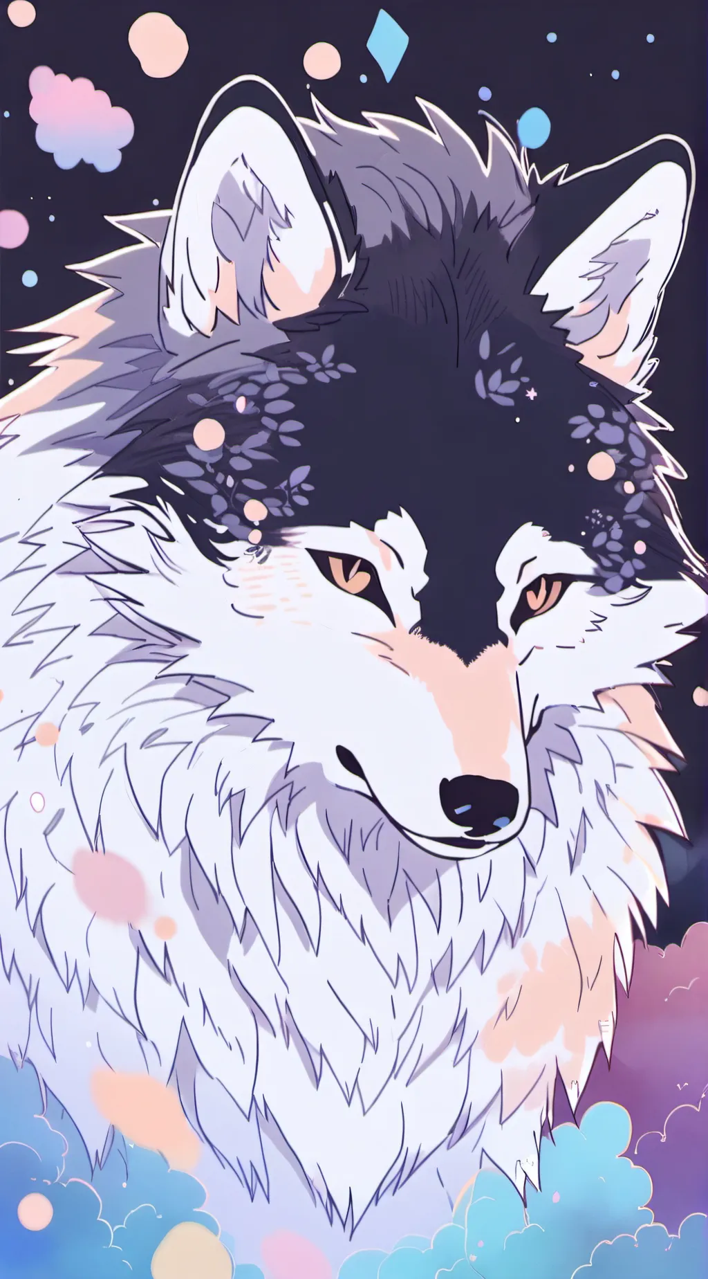 ai character: wolf🐺 background