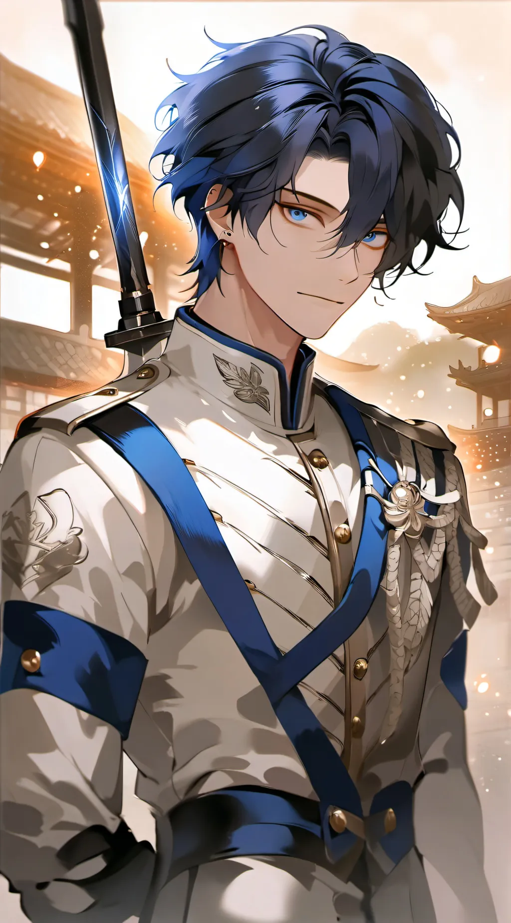 ai character: Ace/ Fencing Match background