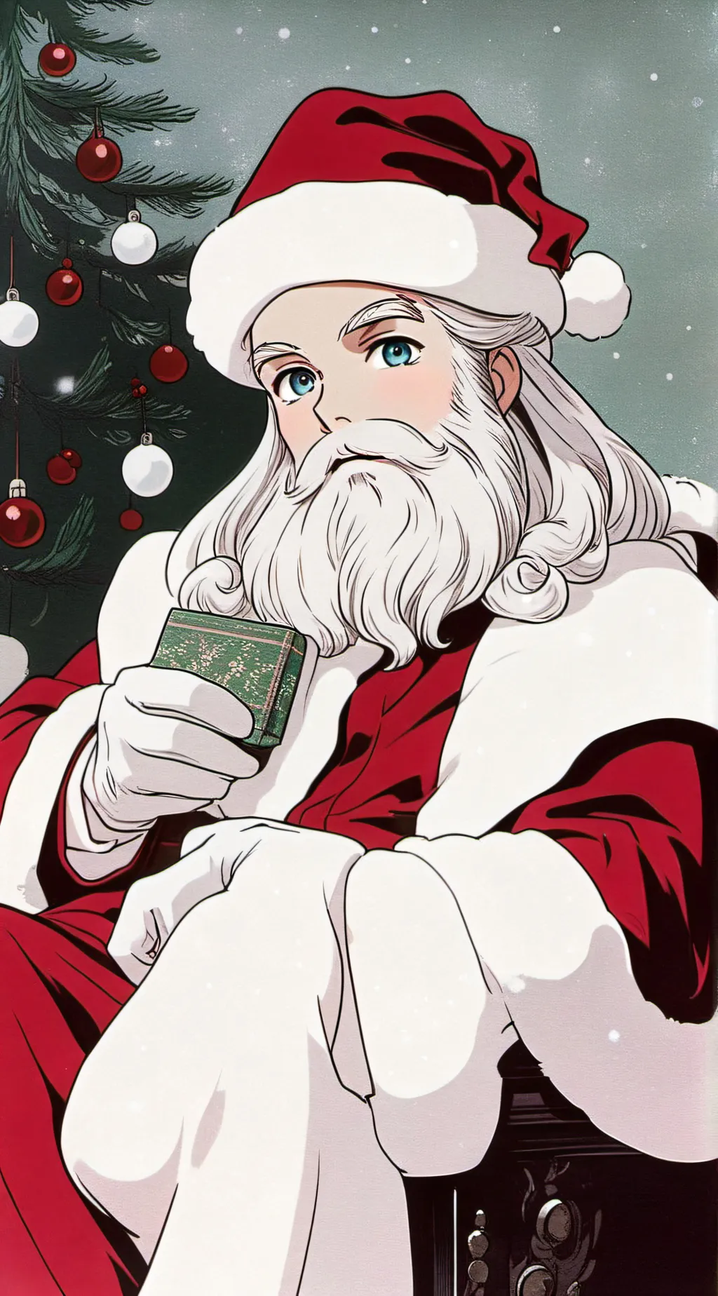 ai character: Santa background
