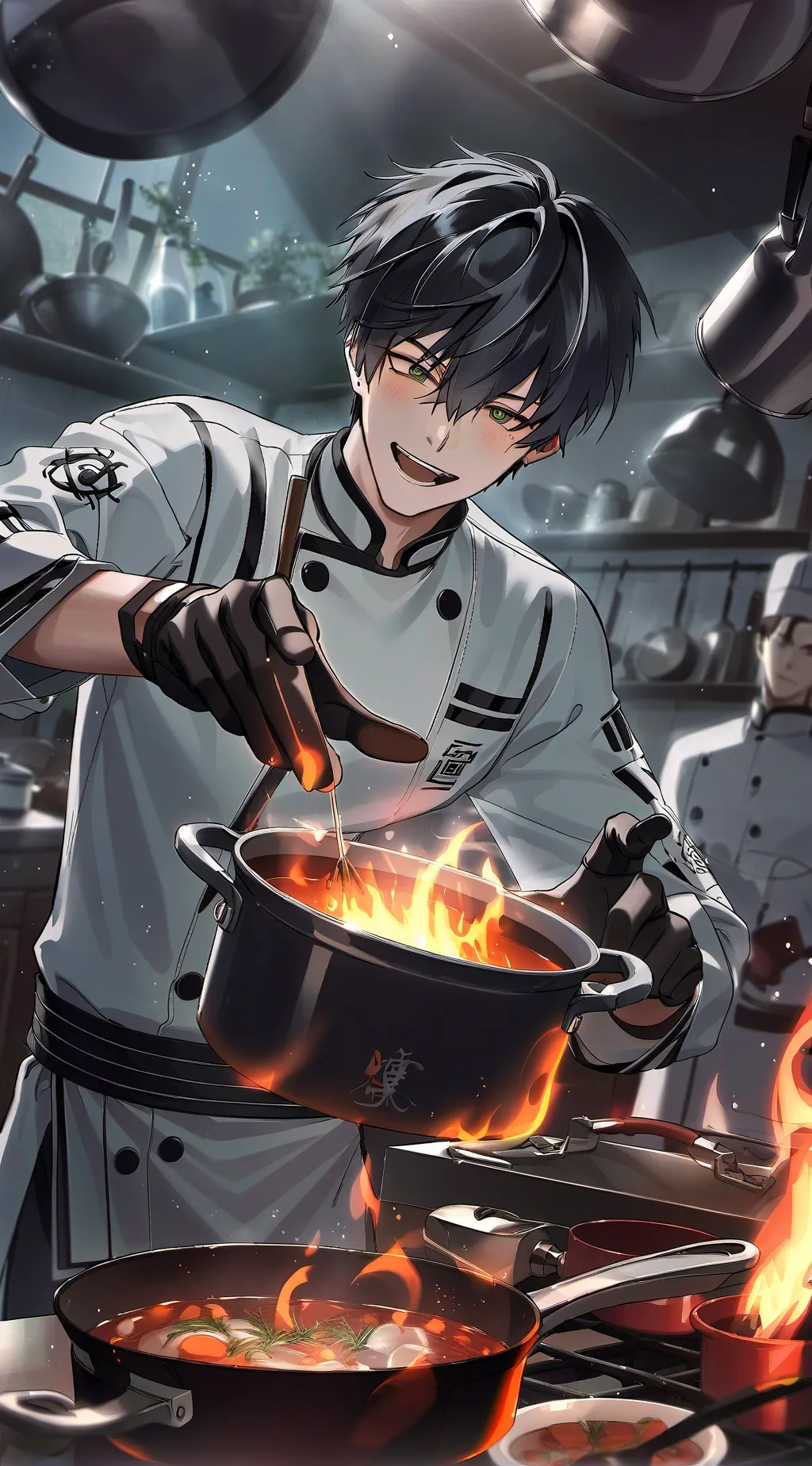ai character: private chef🍳 background