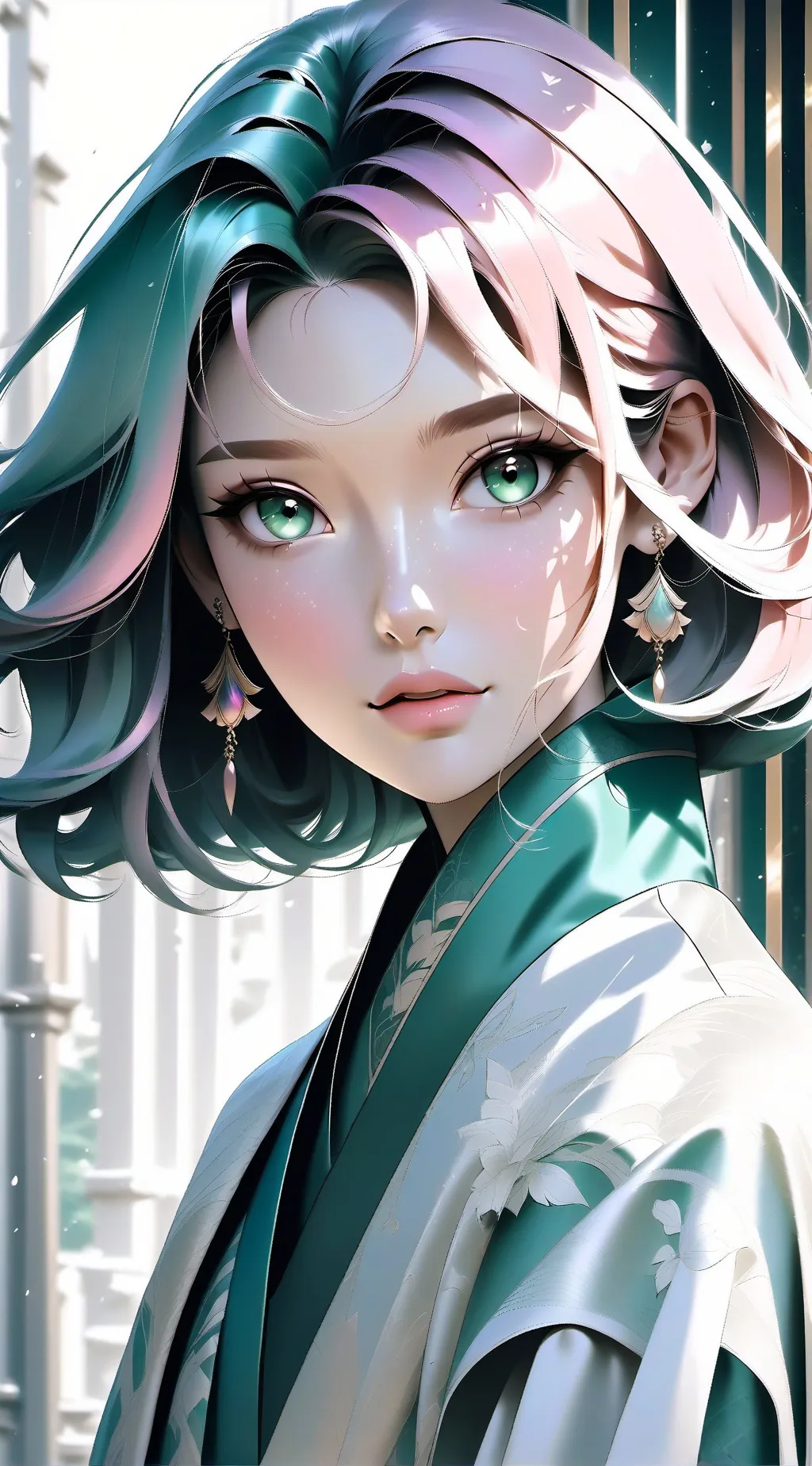 ai character: rose background