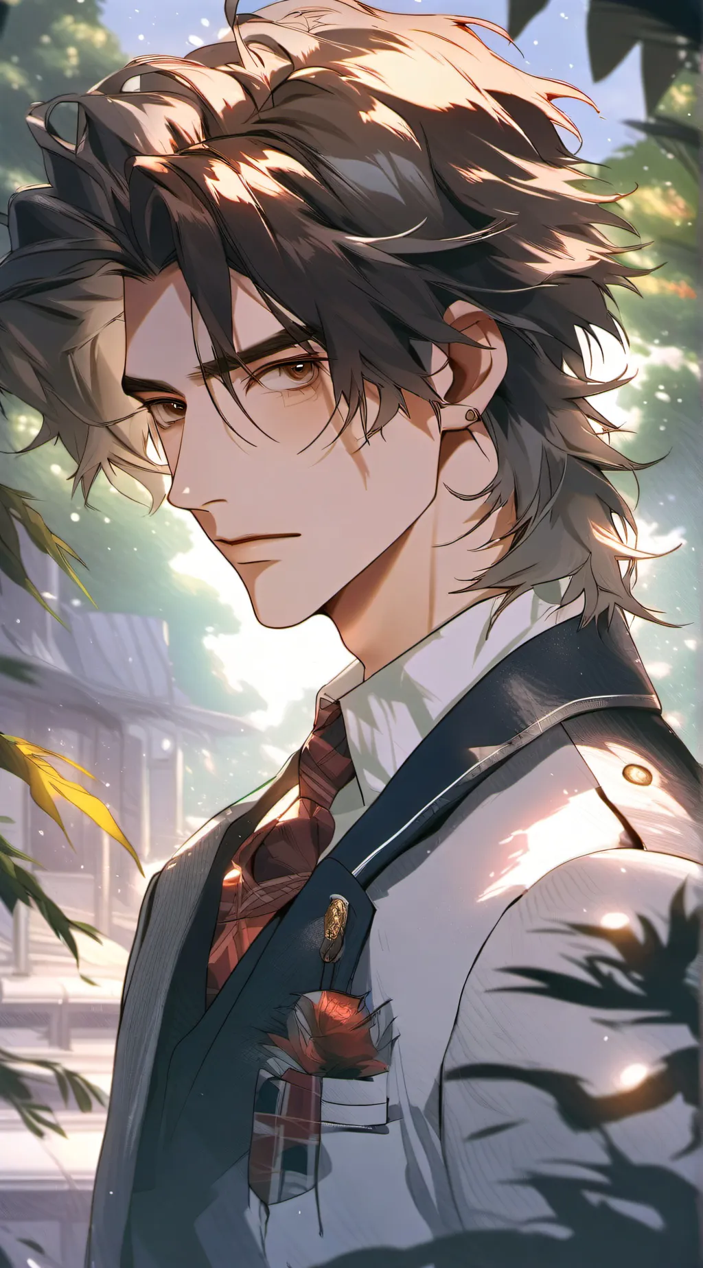 ai character: Aariv Stone background