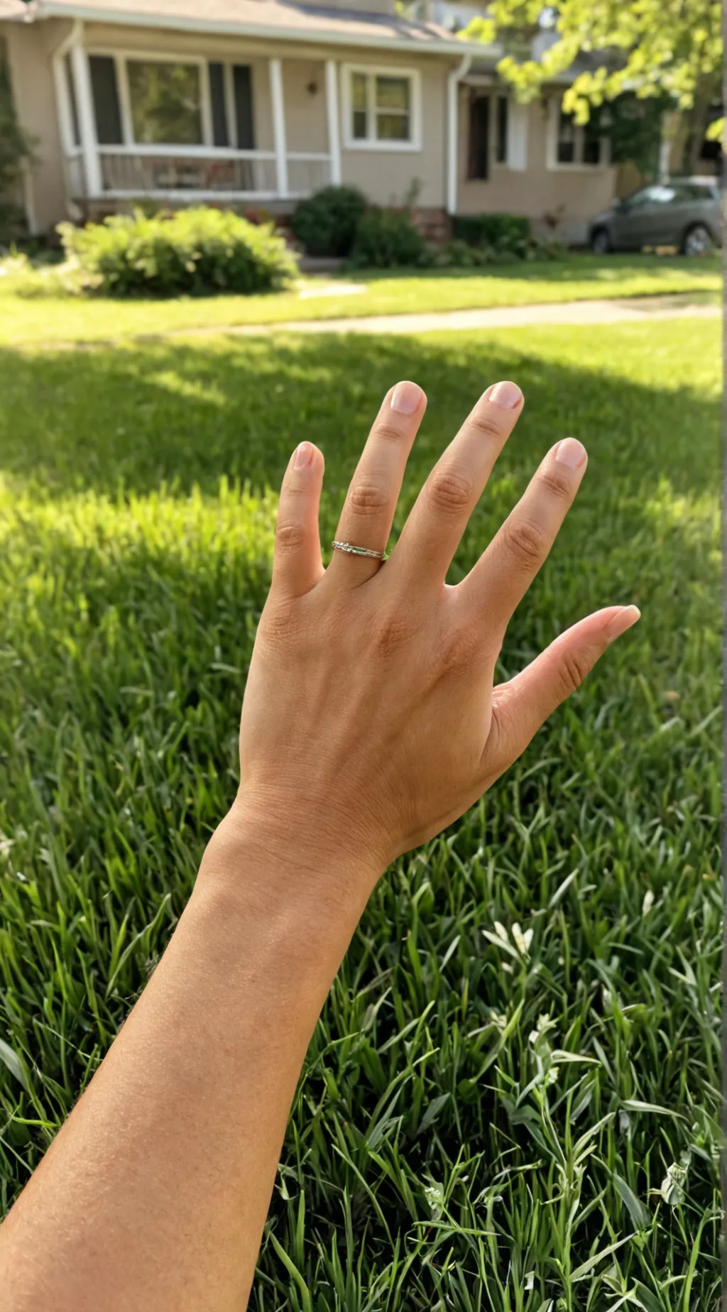 ai character: grass background