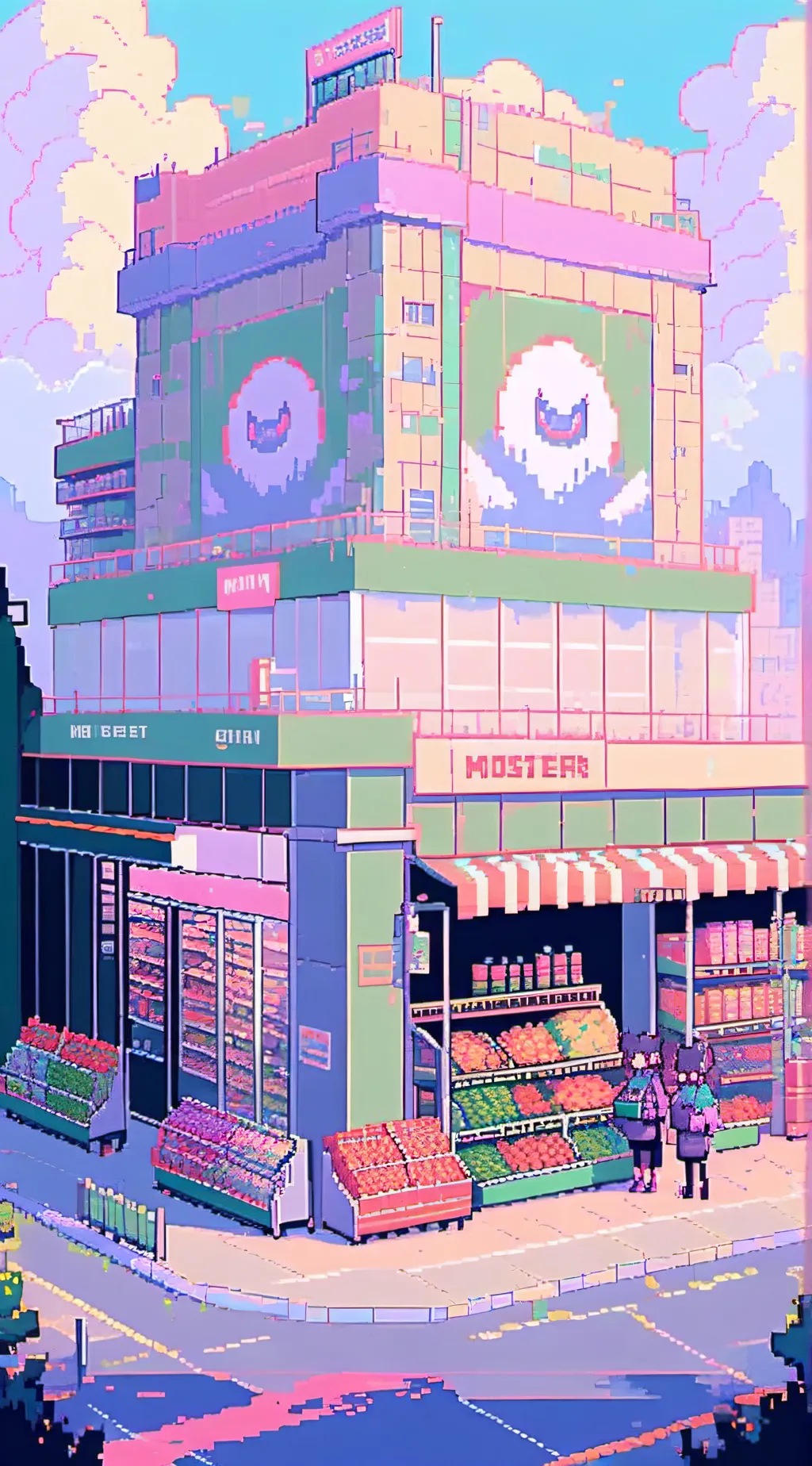 ai character: monster mart background