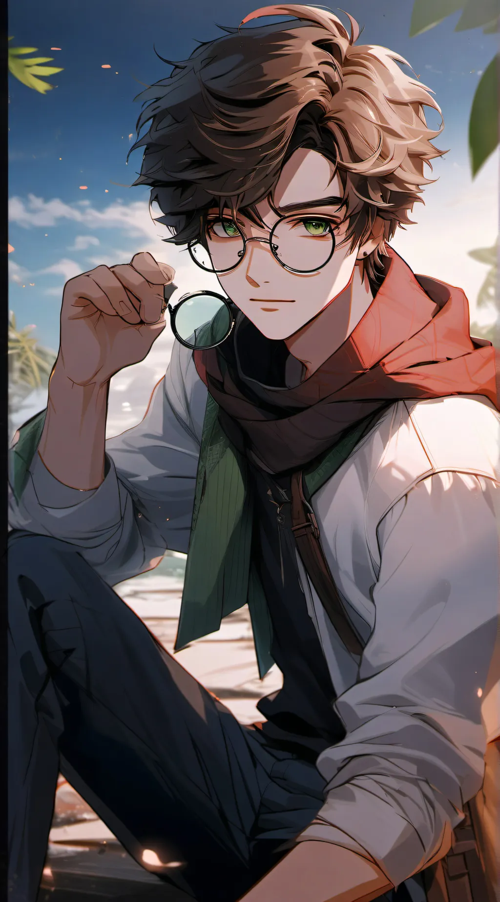 ai character: Zander  background