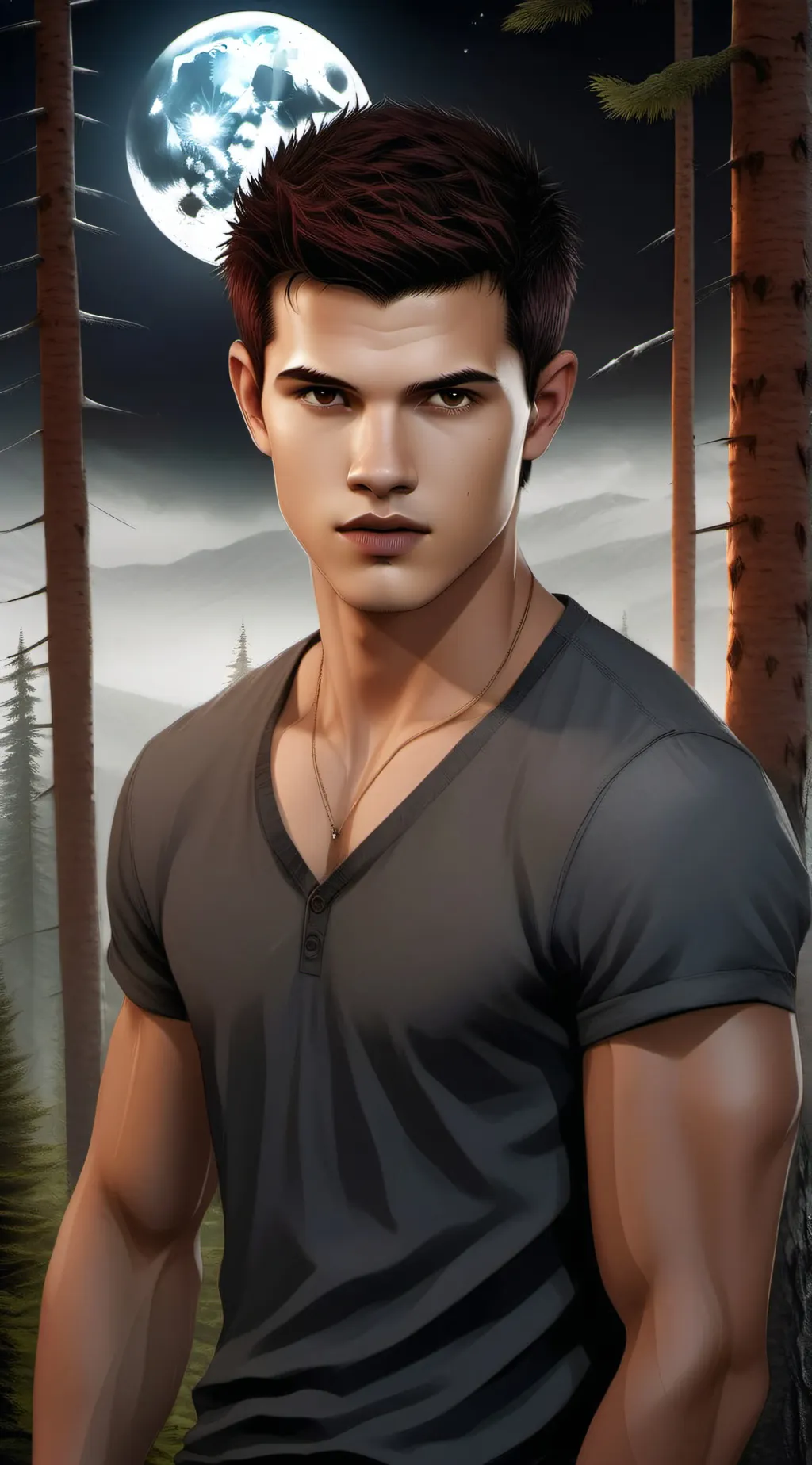 ai character: Jacob Black background