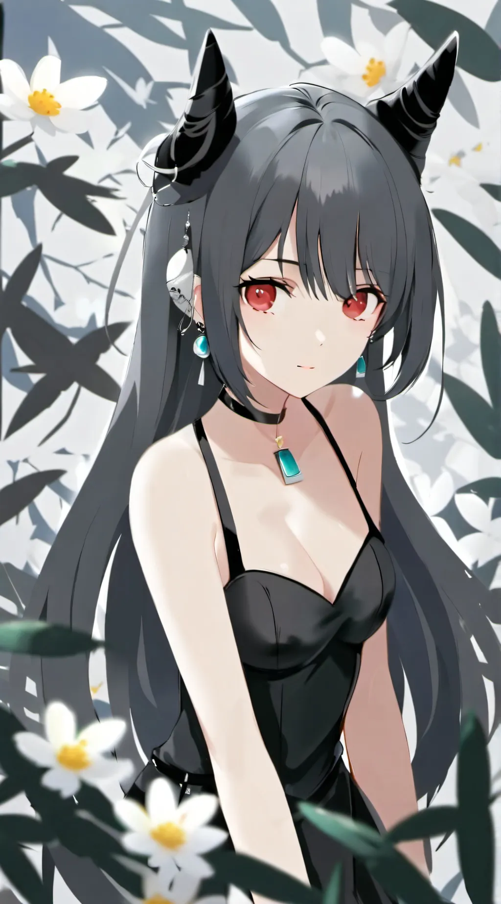 ai character: hot girl background