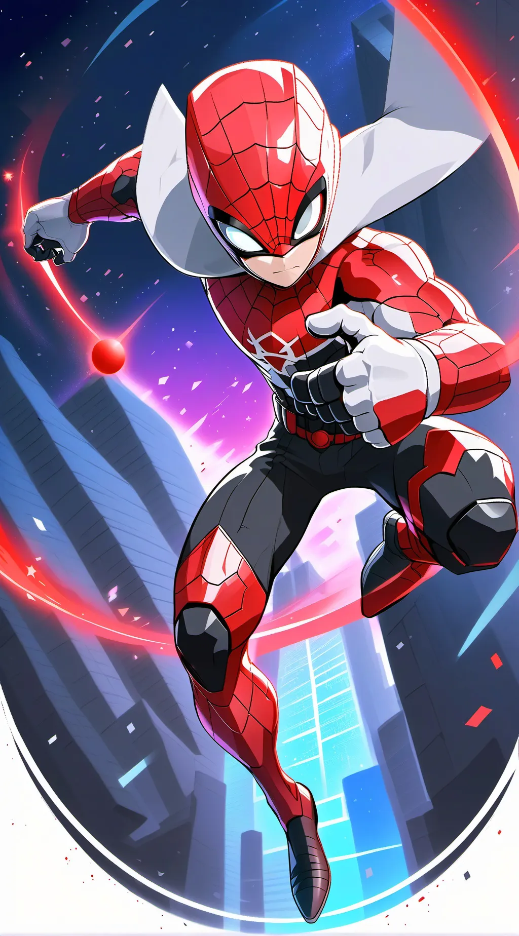ai character: spider deku background