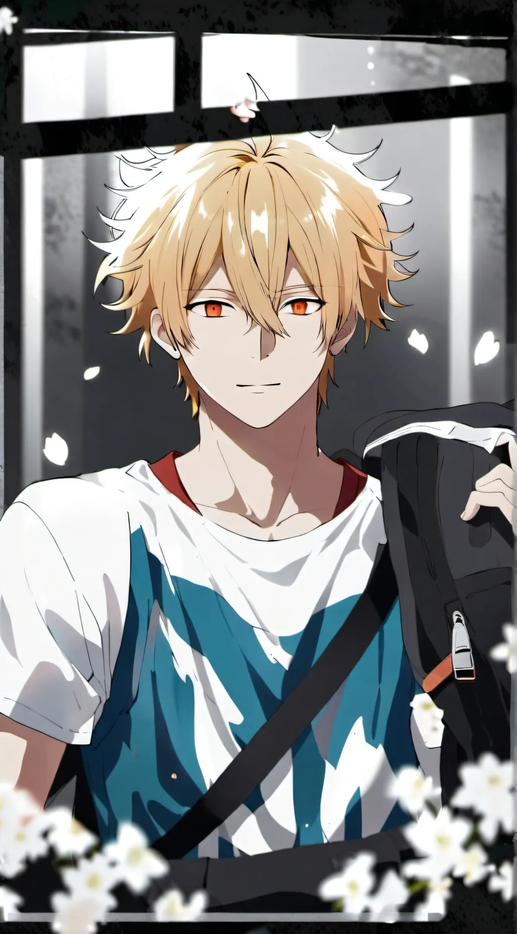 ai character: MHA Private Jet background