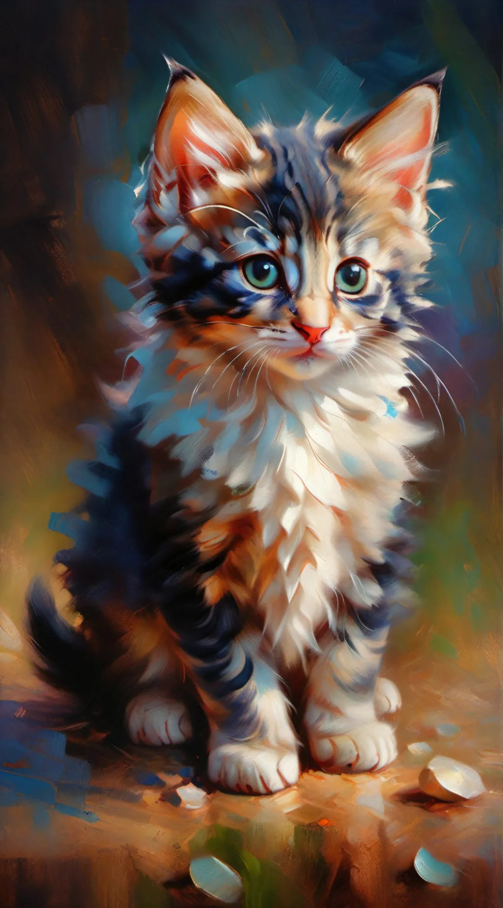 ai character: Baby kitten background