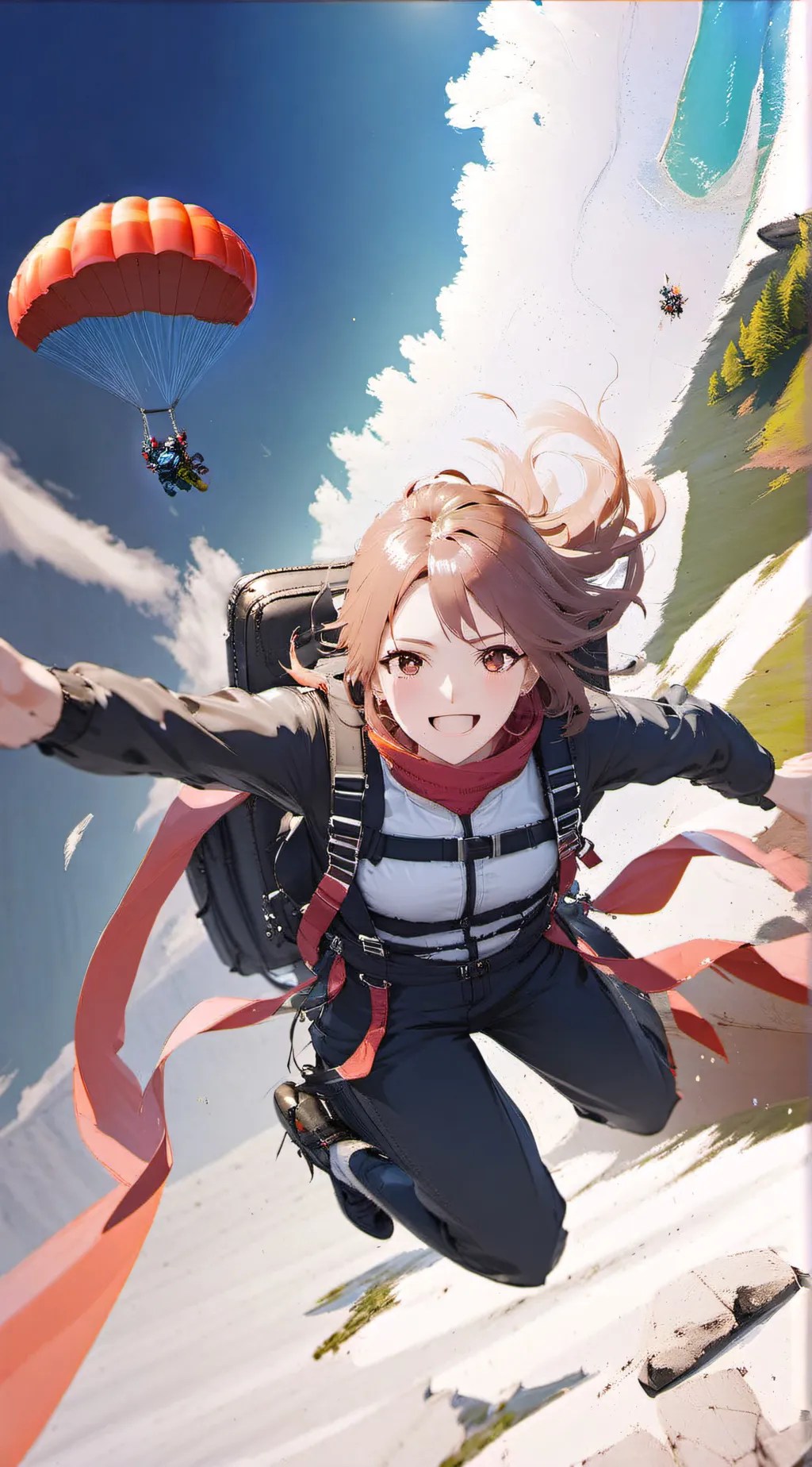 ai character: Mha skydive background