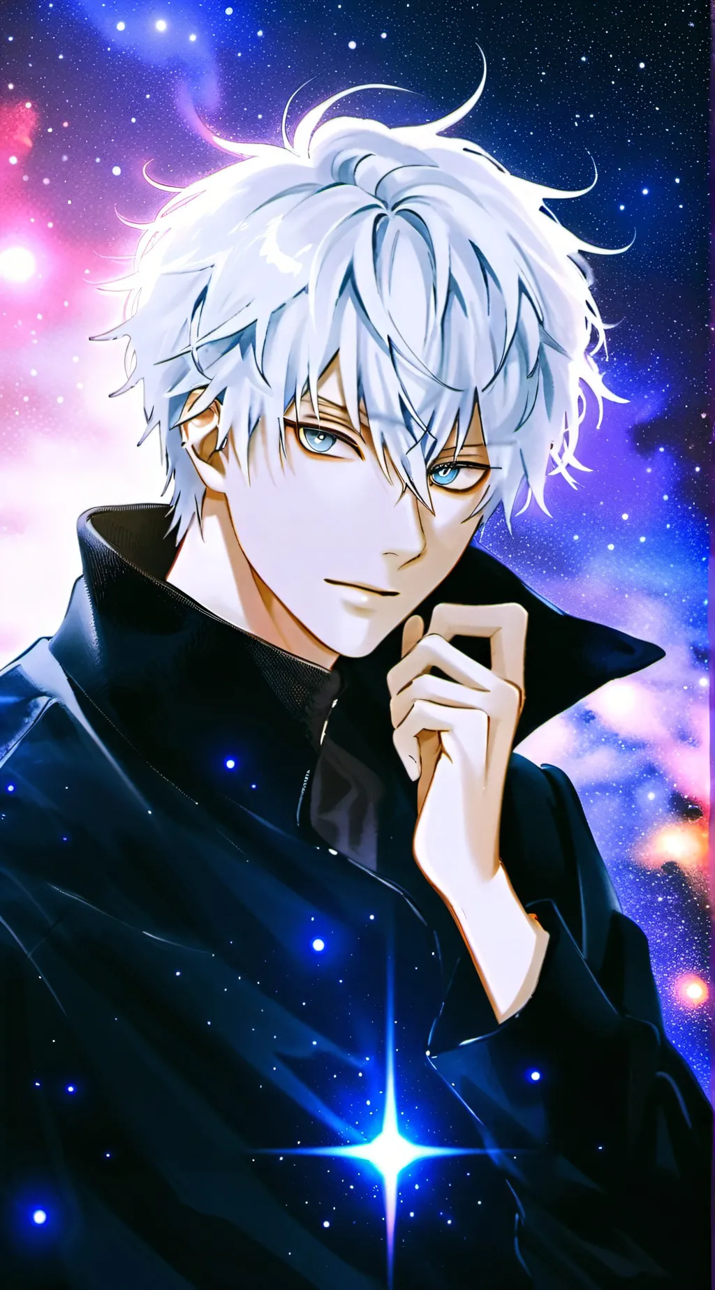 ai character: Gojo JJK background