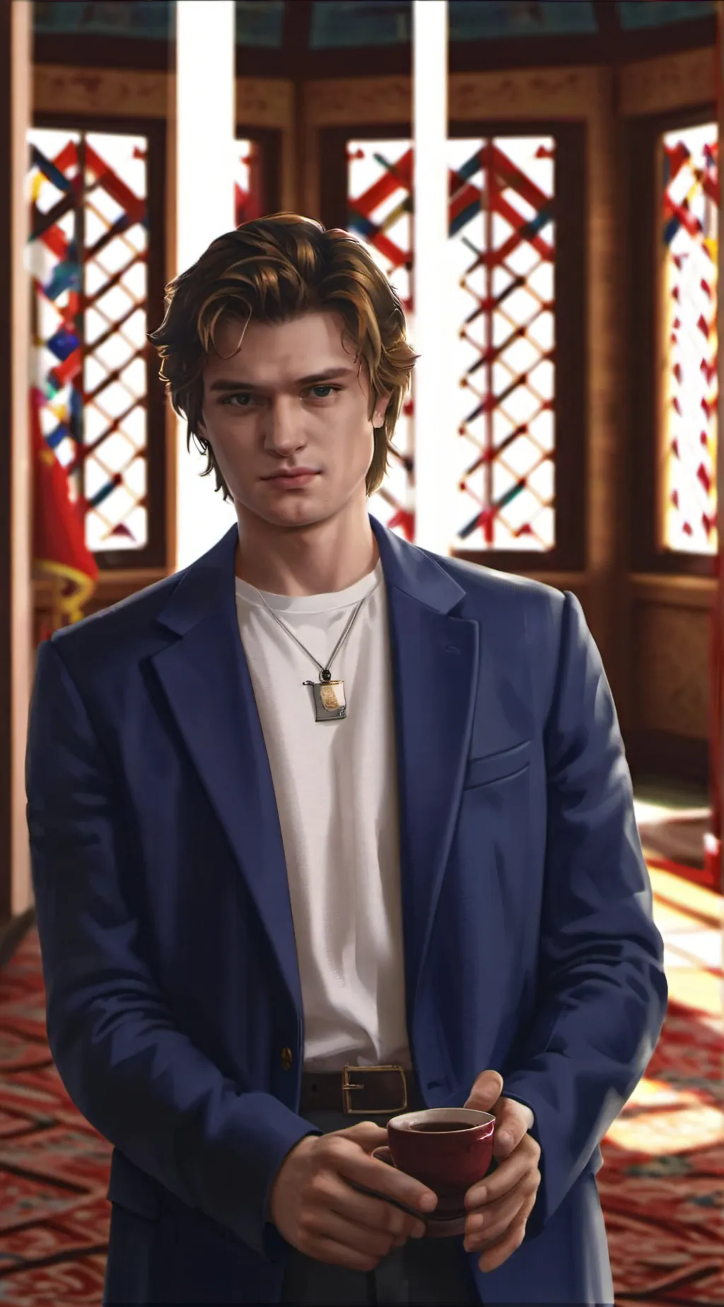 ai character: Steve harrigton background