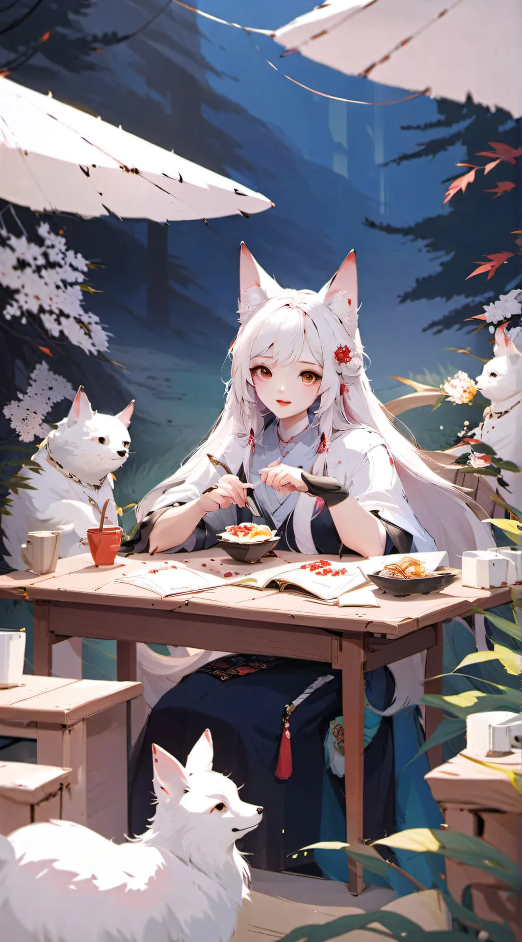 ai character: hashira hybride  background