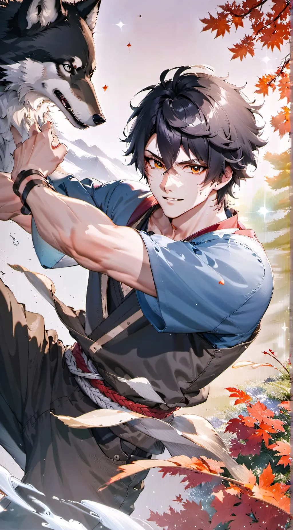 ai character: Leo background