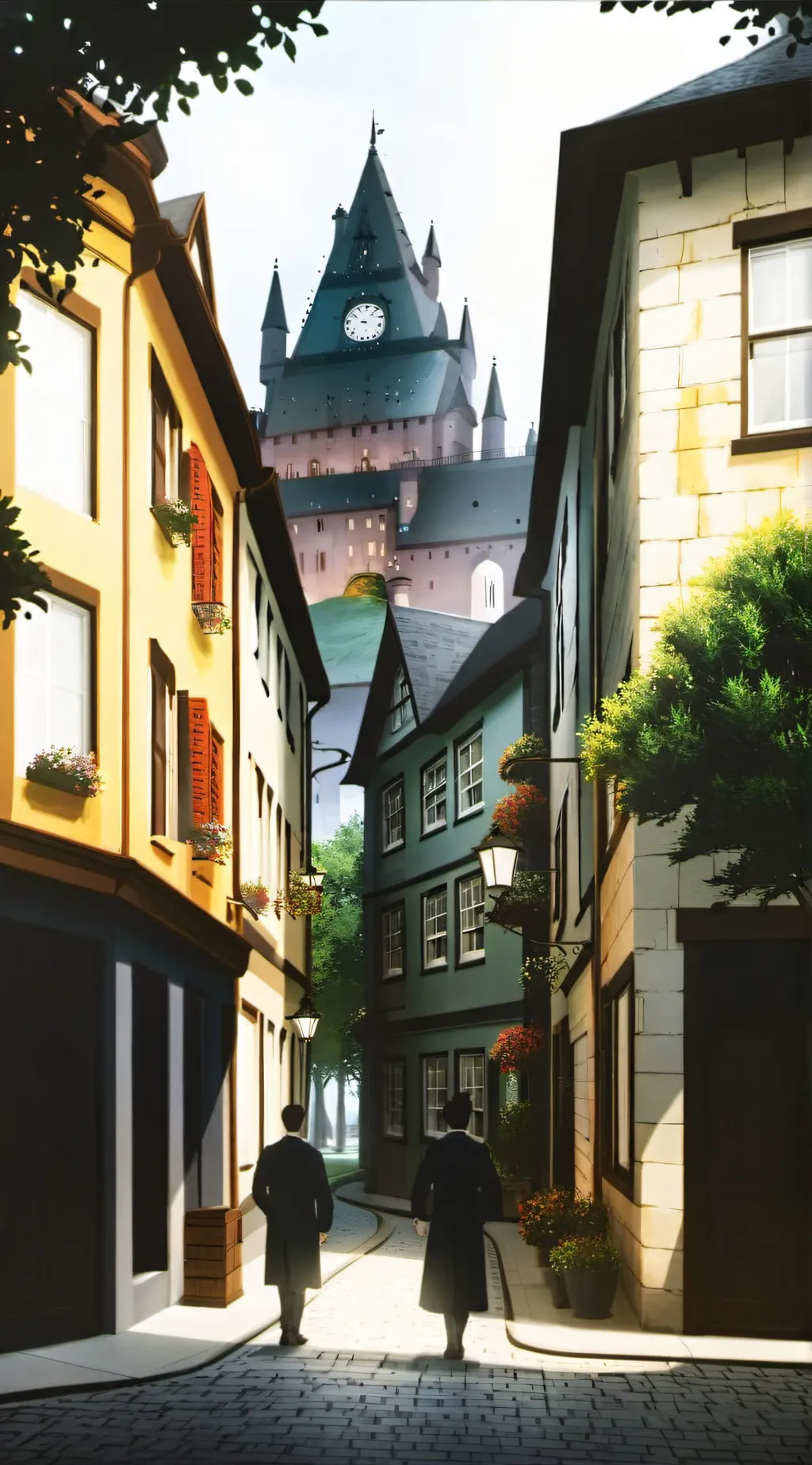 ai character: Hogwarts  background