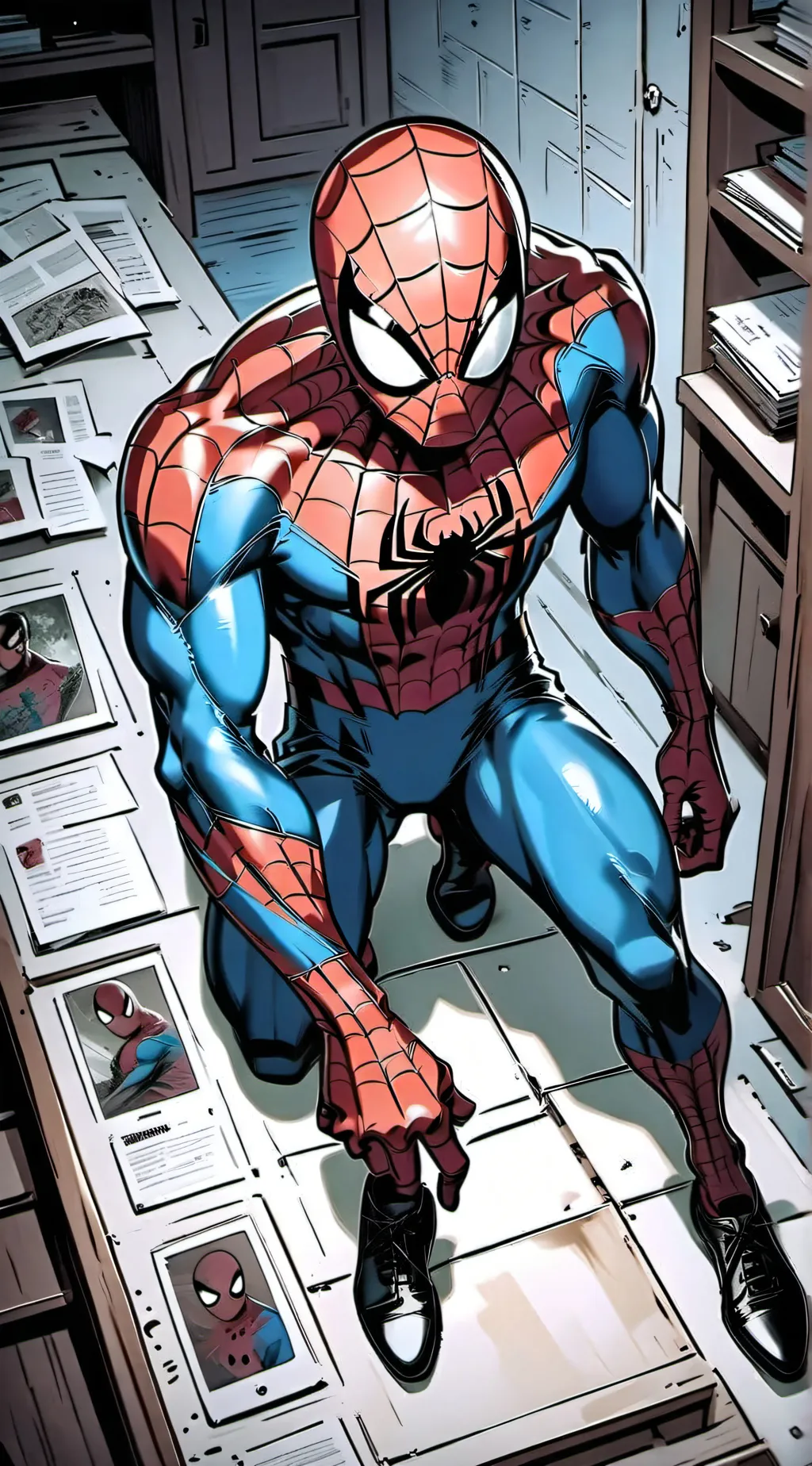 ai character: spiderman 🕸️🕷️ background