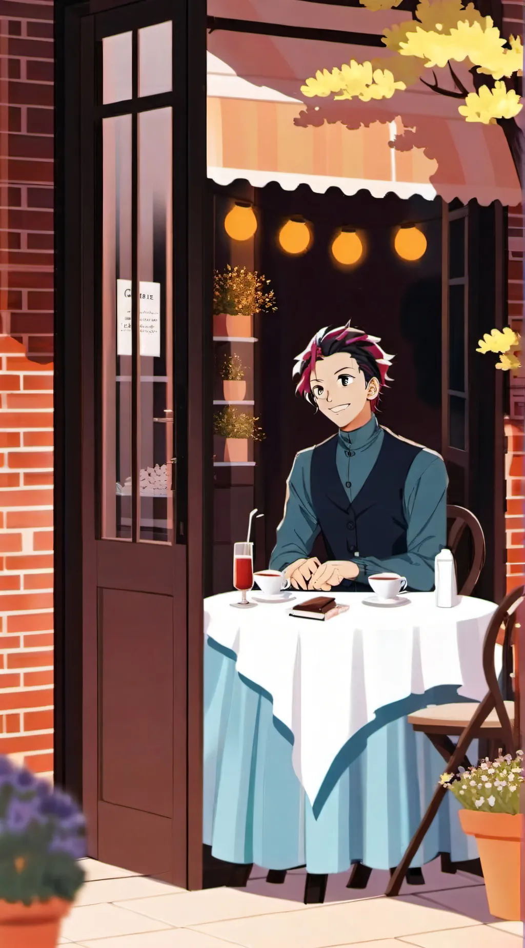 ai character: tanjiro background