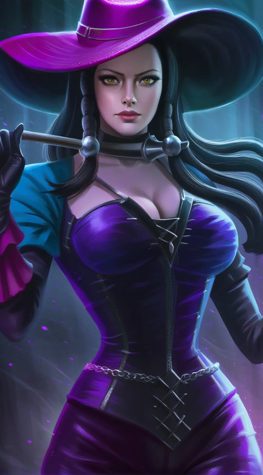 ai character: nico robin  background