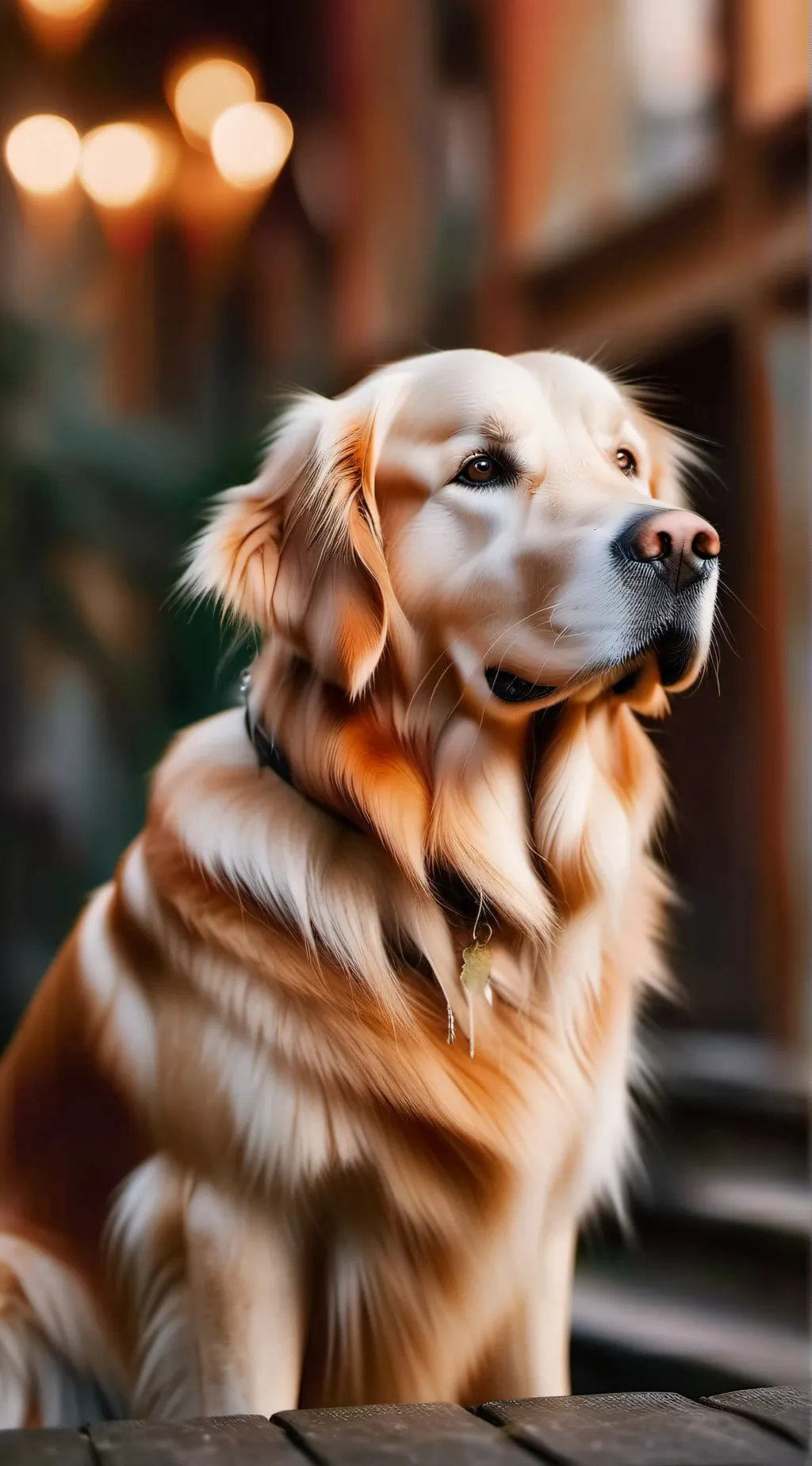 ai character: dog background