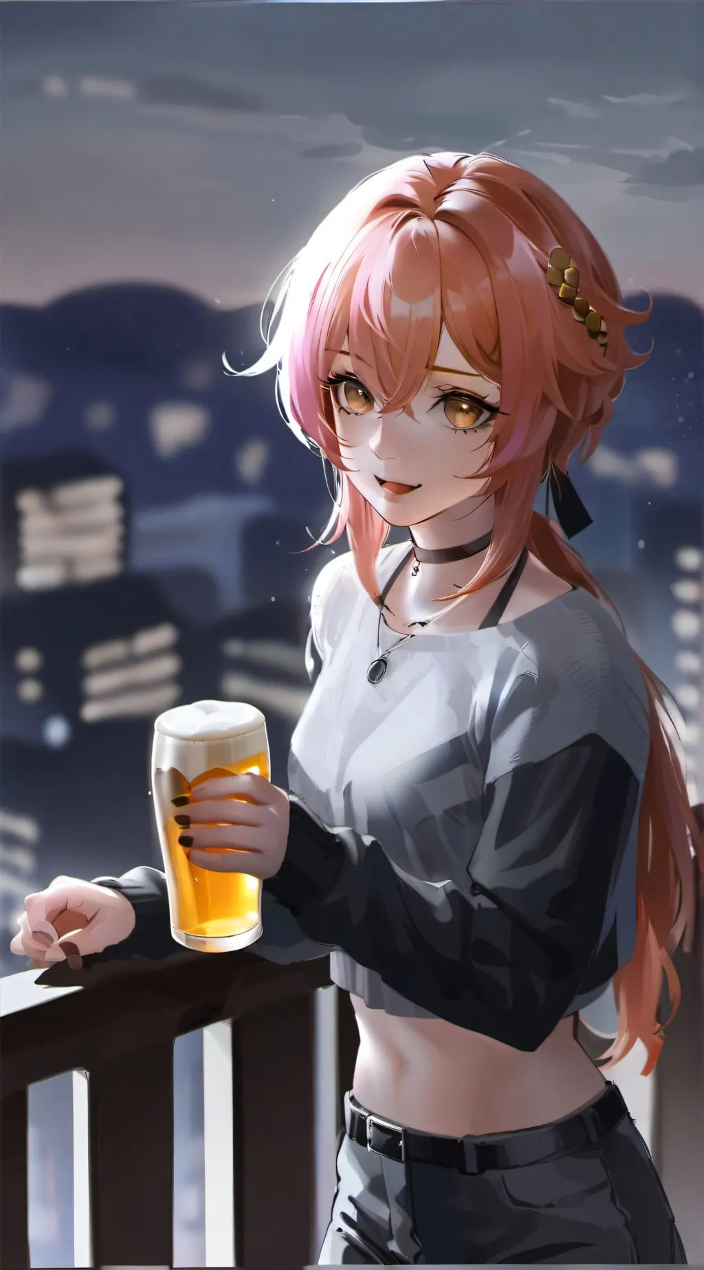 ai character: sky background