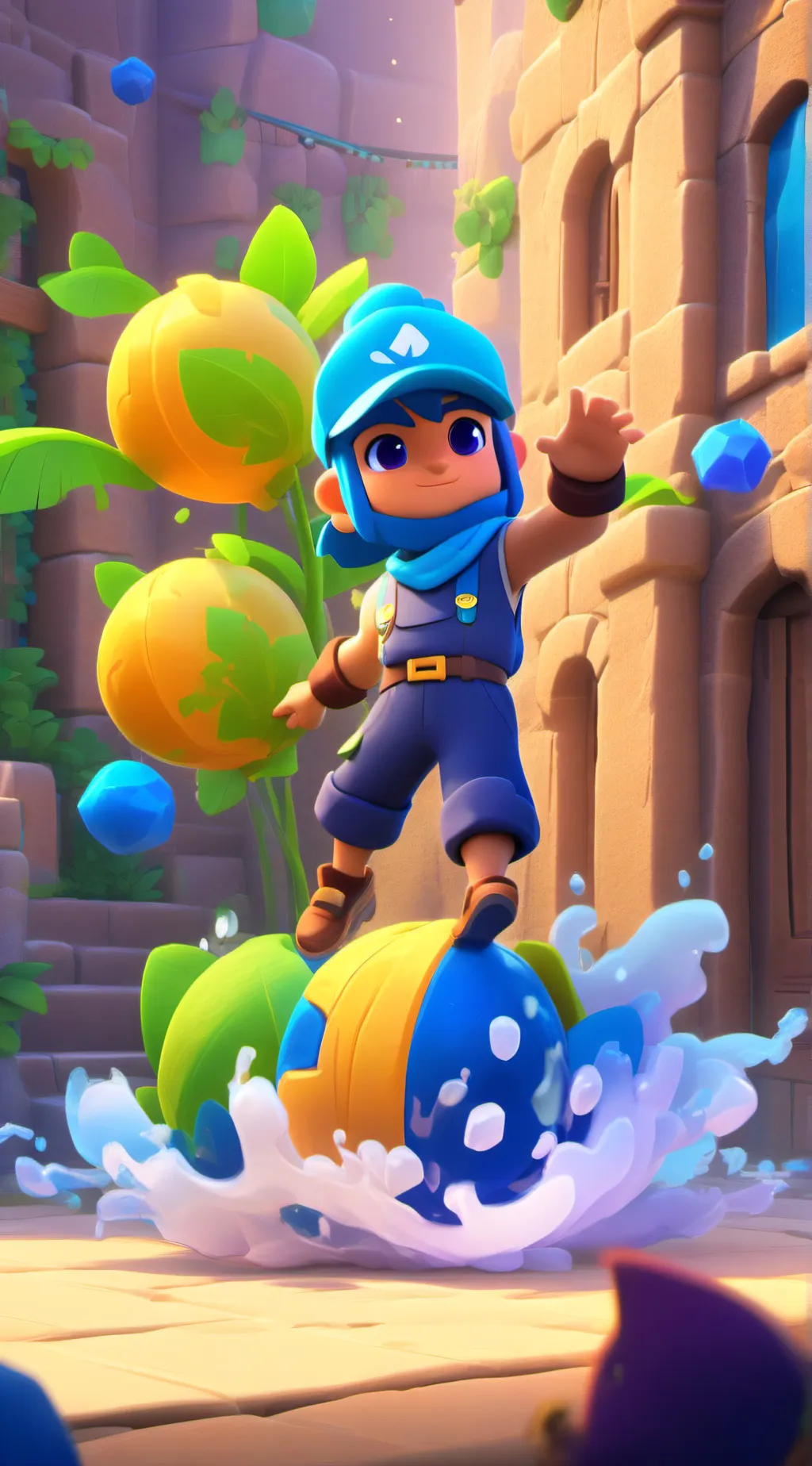 ai character: nova y galo background