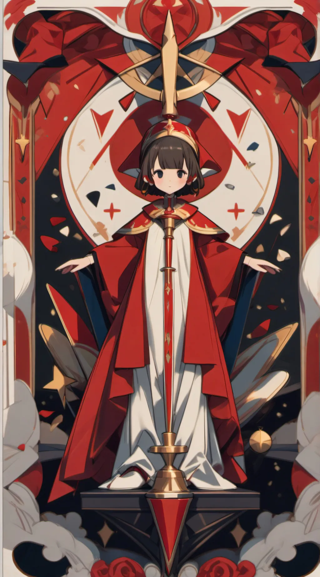 ai character: photo scanner girl background