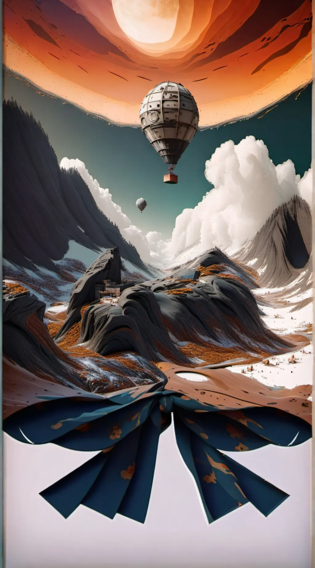 ai character: balloon  background