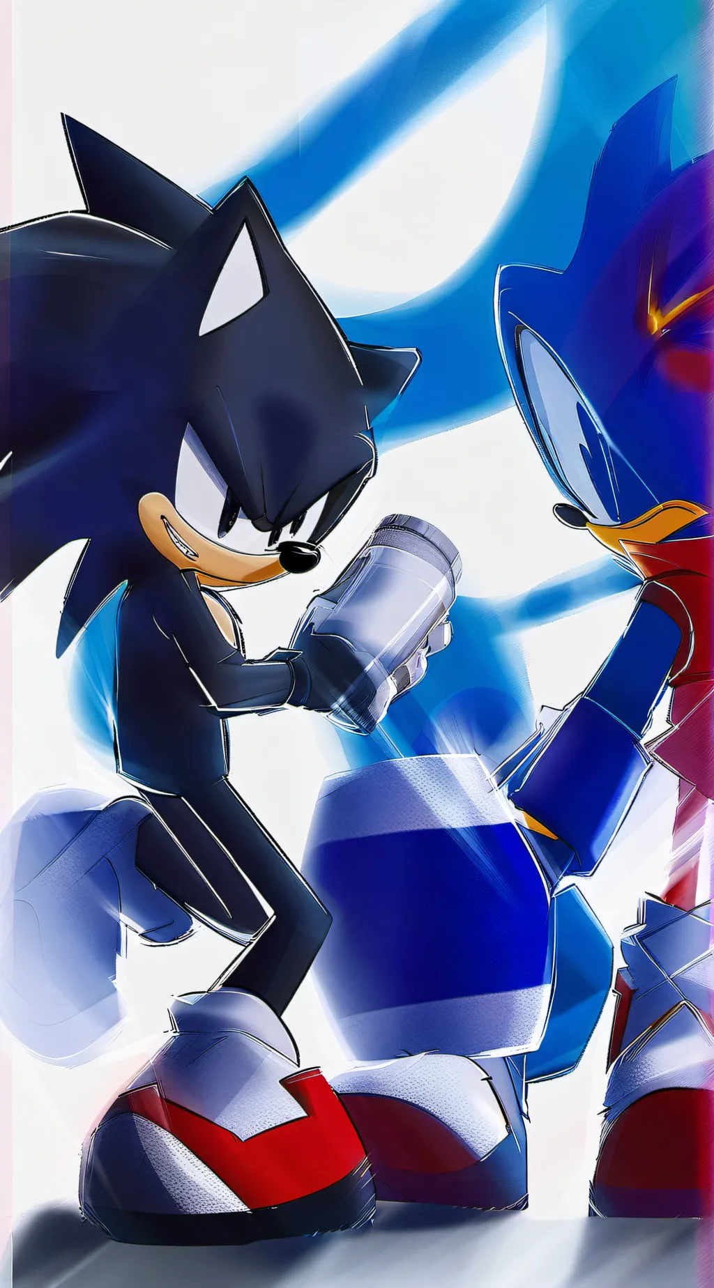 ai character: Ilove sonic shadow background