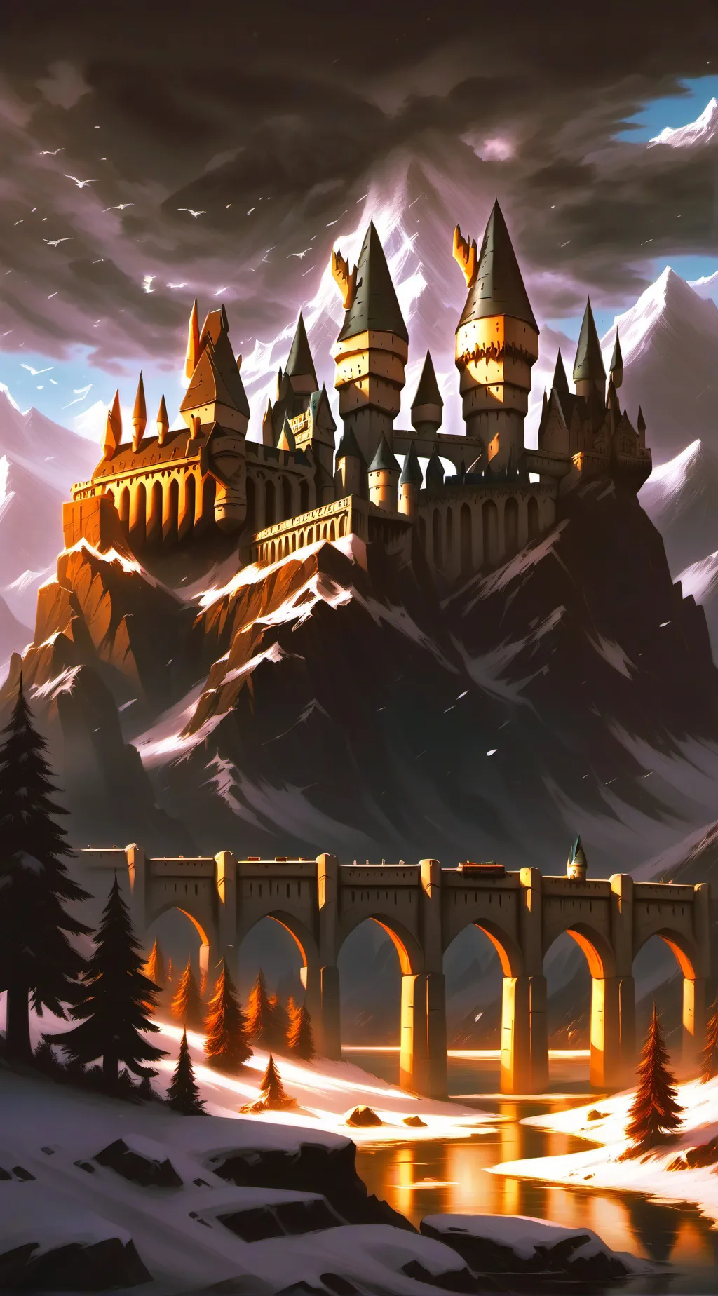 ai character: Hogwarts  background